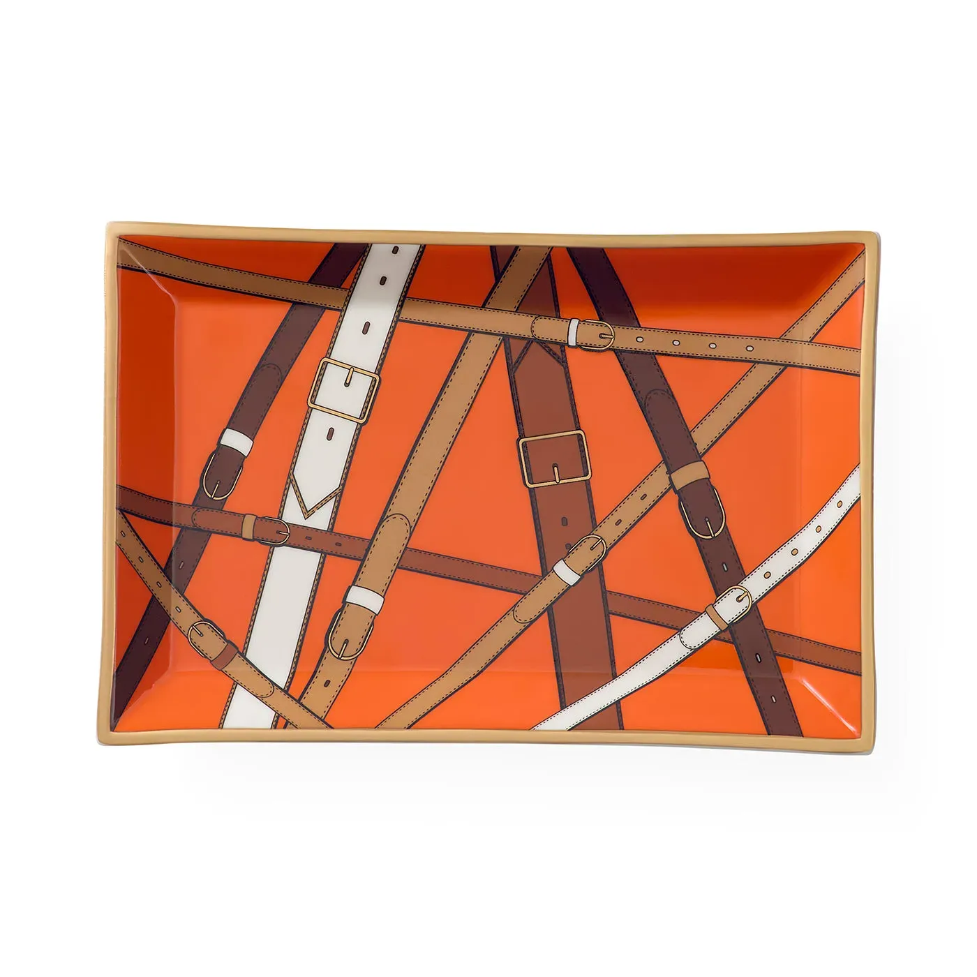 Saville Rectangle Tray - Porcelain by Jonathan Adler
