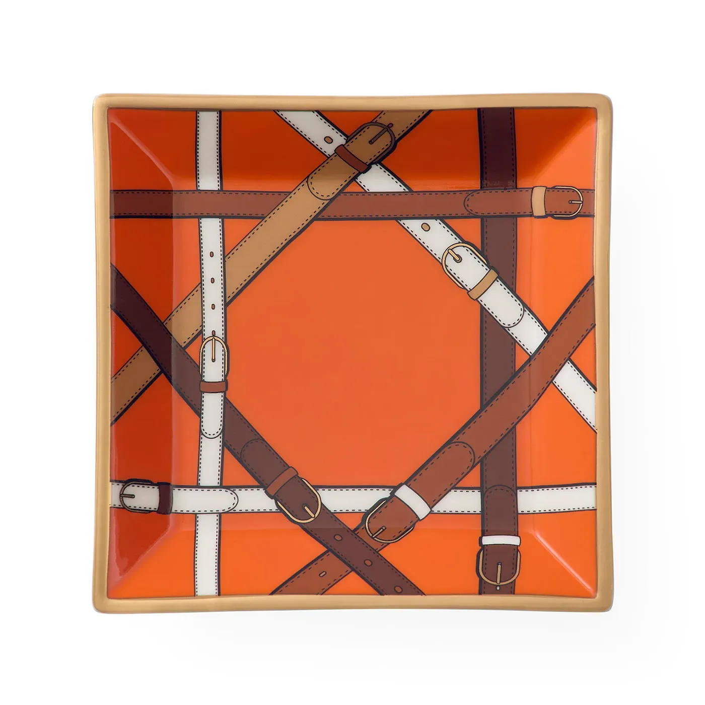 Saville Square Tray - Porcelain by Jonathan Adler