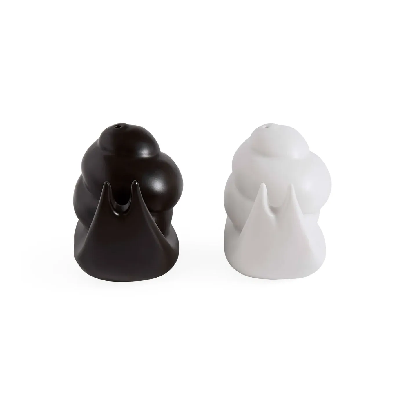 Snail Salt & Pepper Set - Black & White, Porcelain product
