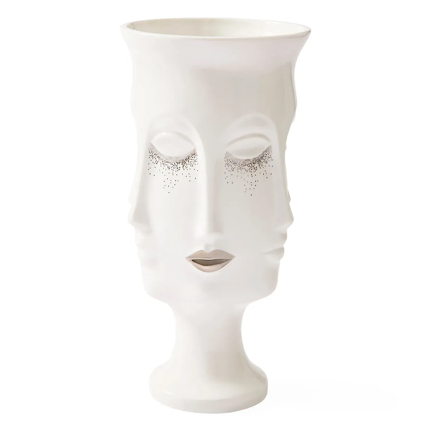 Sparkling Dora Maar Urn - Silver, Porcelain by Jonathan Adler