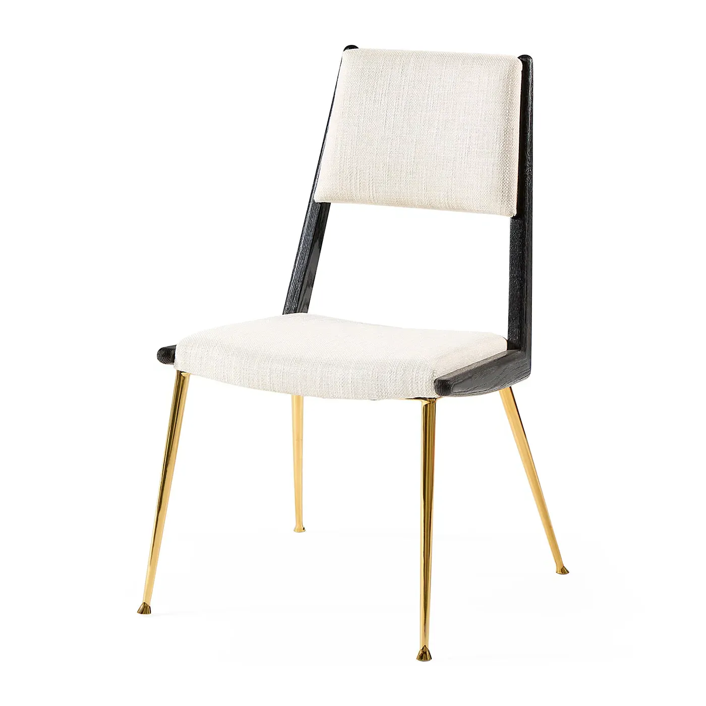St. Germain Dining Chair - Blackened Ash, Brass product