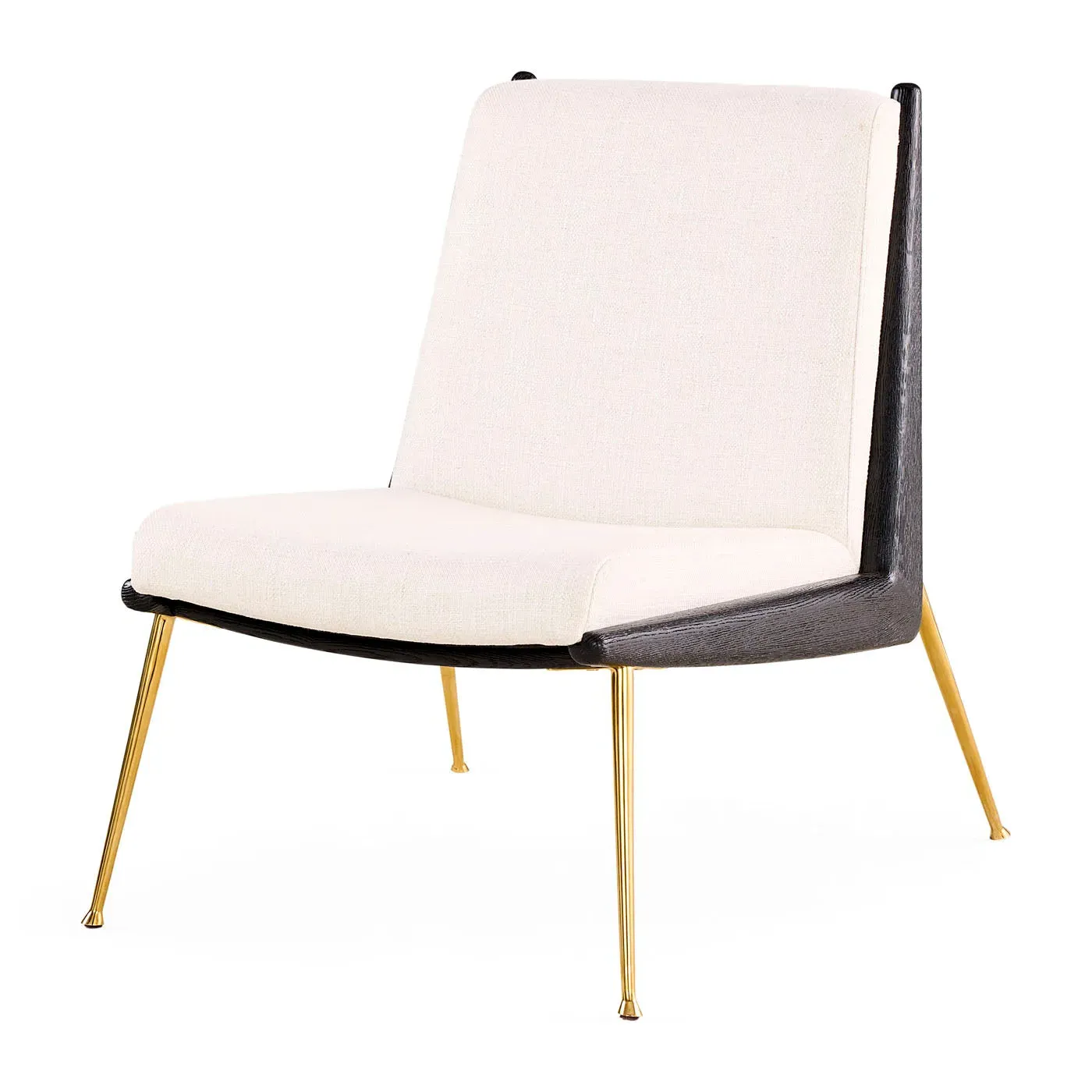 St. Germain Lounge Chair - Blackened Ash, Brass product