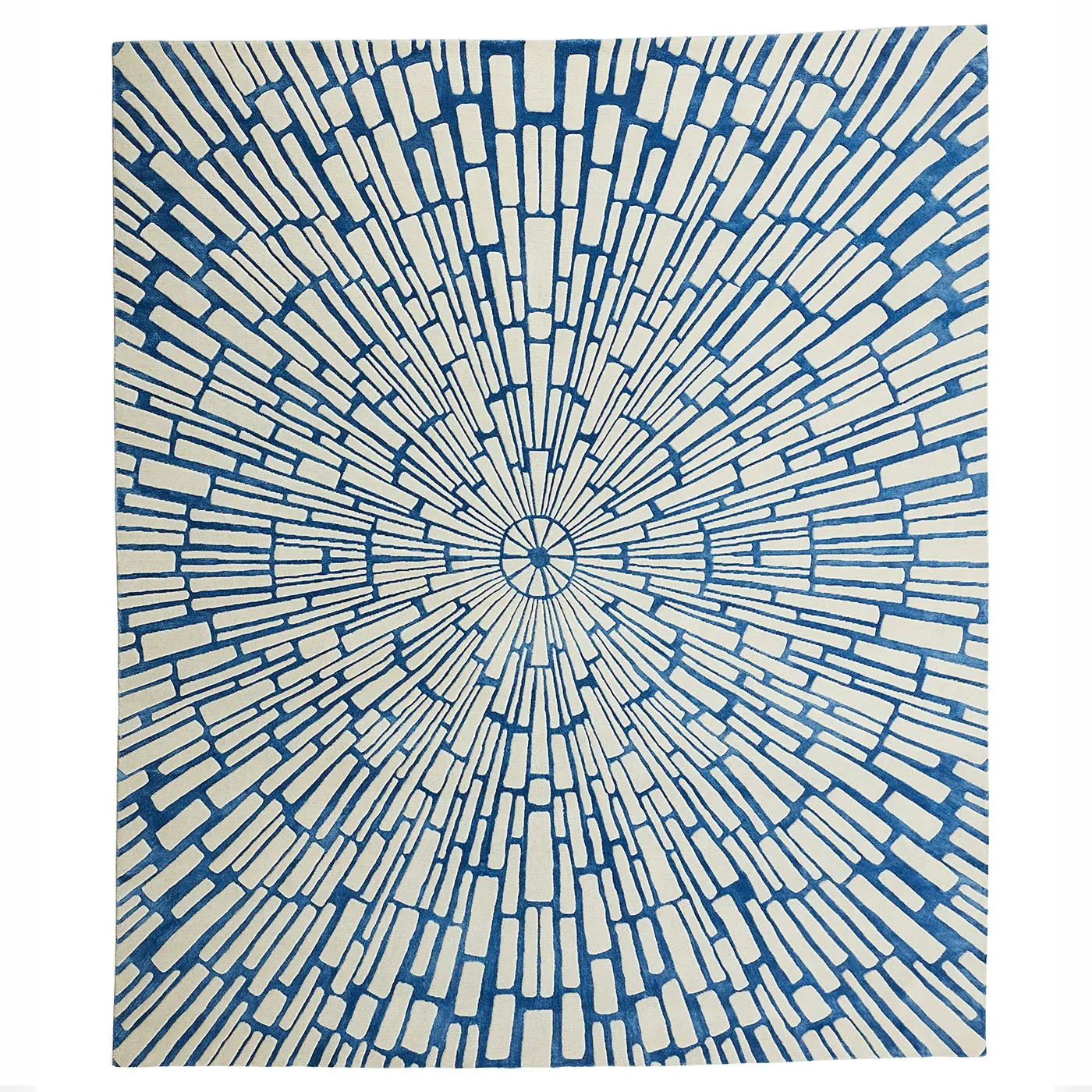 Sunburst Hand-Knotted Rug - Viscose, Wool product