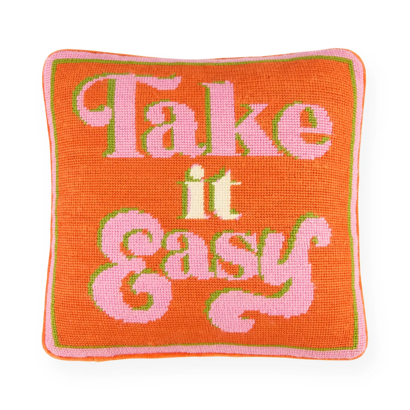 Take It Easy Needlepoint Cushion product
