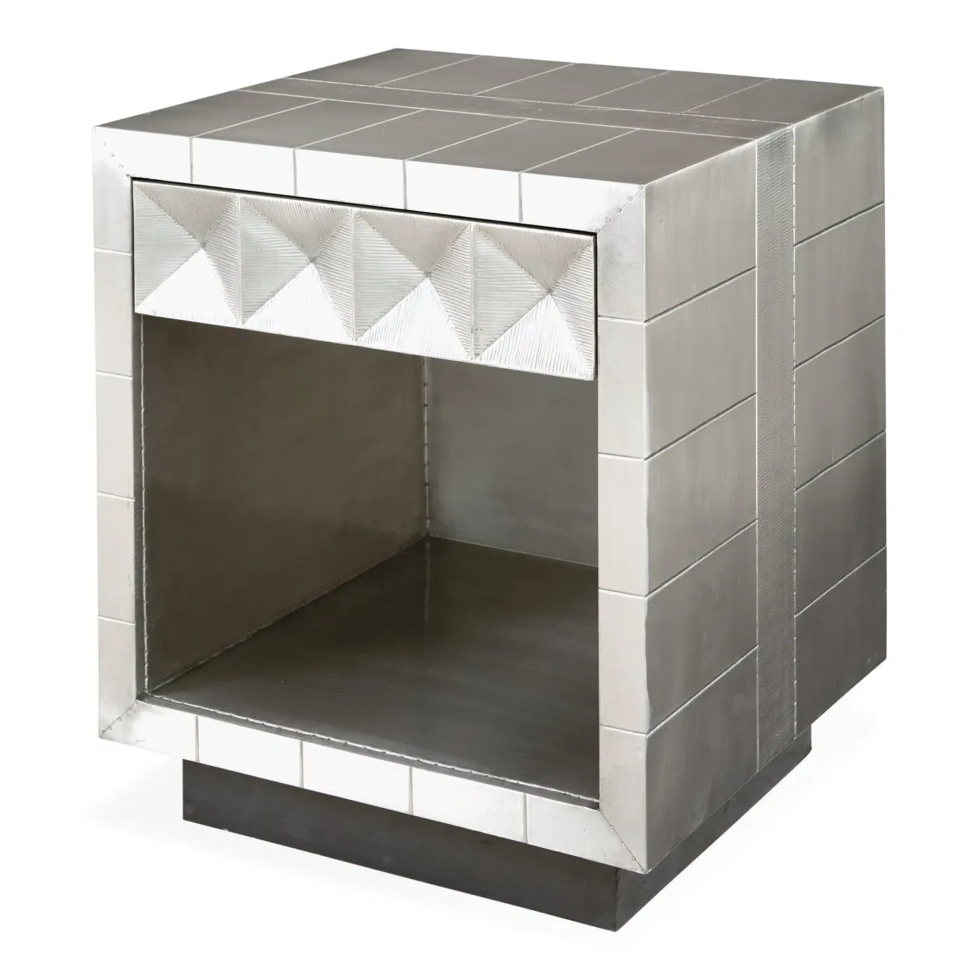 Talitha Bedside Table - Nickel, Metal product