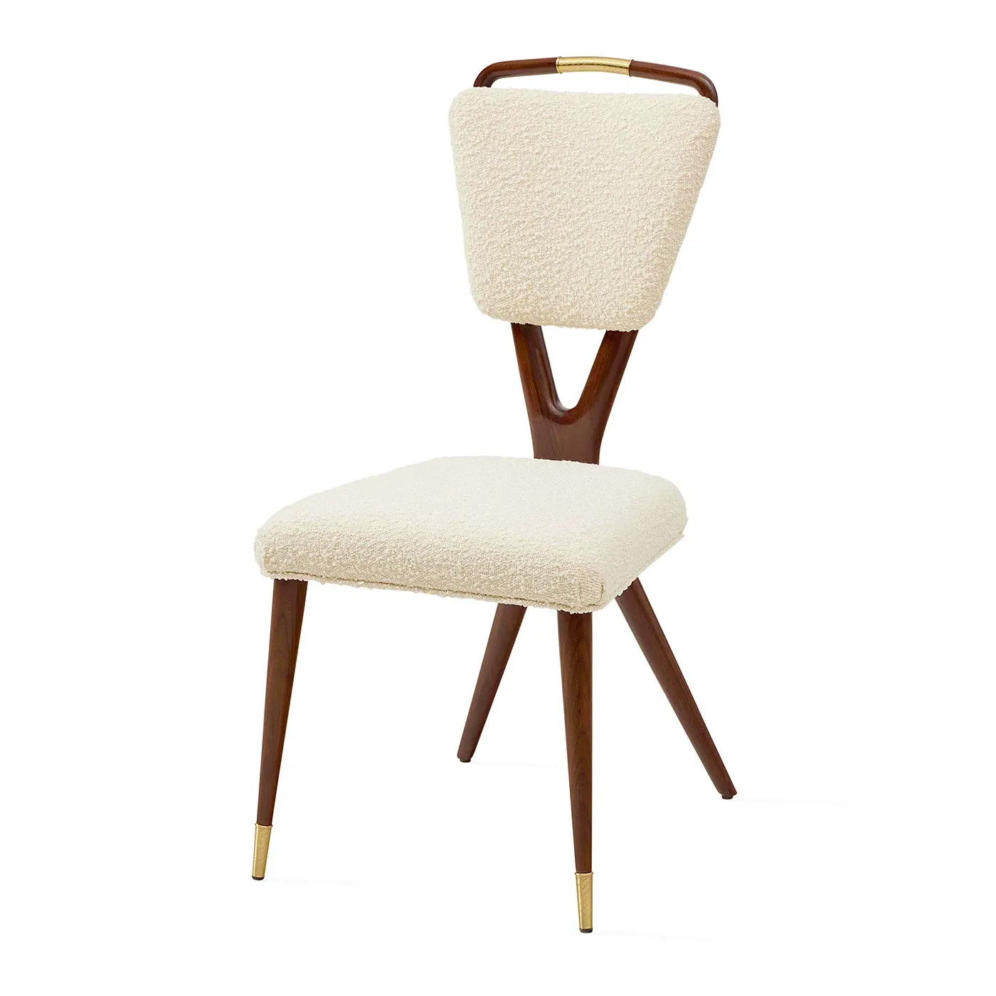 Torino X-Back Dining Chair - Walnut, Bouclé product