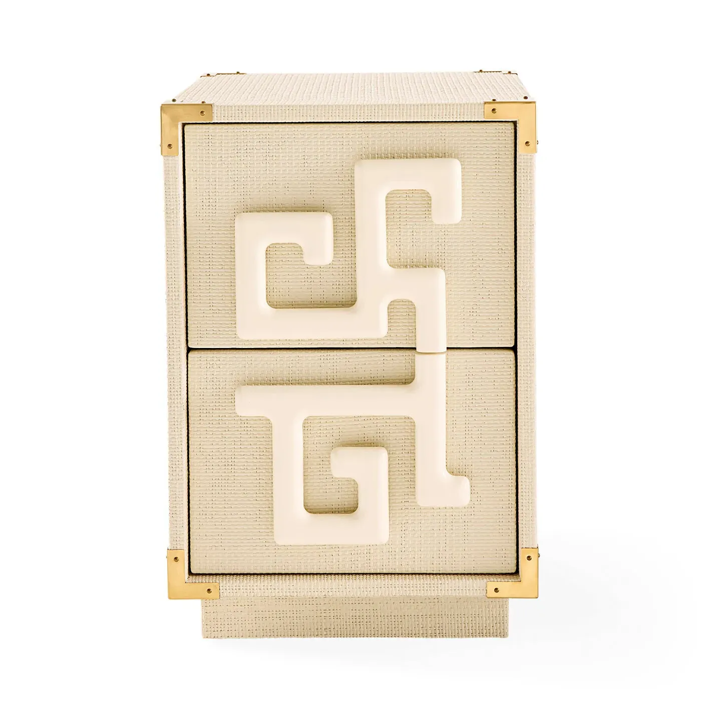 Trousdale 2-Drawer End Table - Brass product