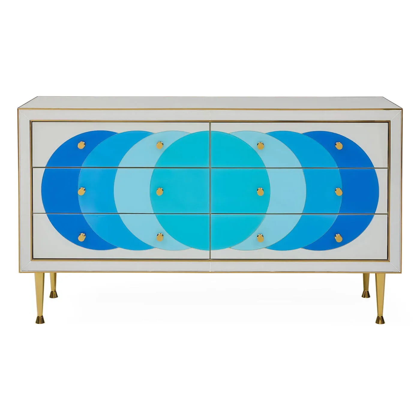 Ultramarine Credenza - Blue, Glass product