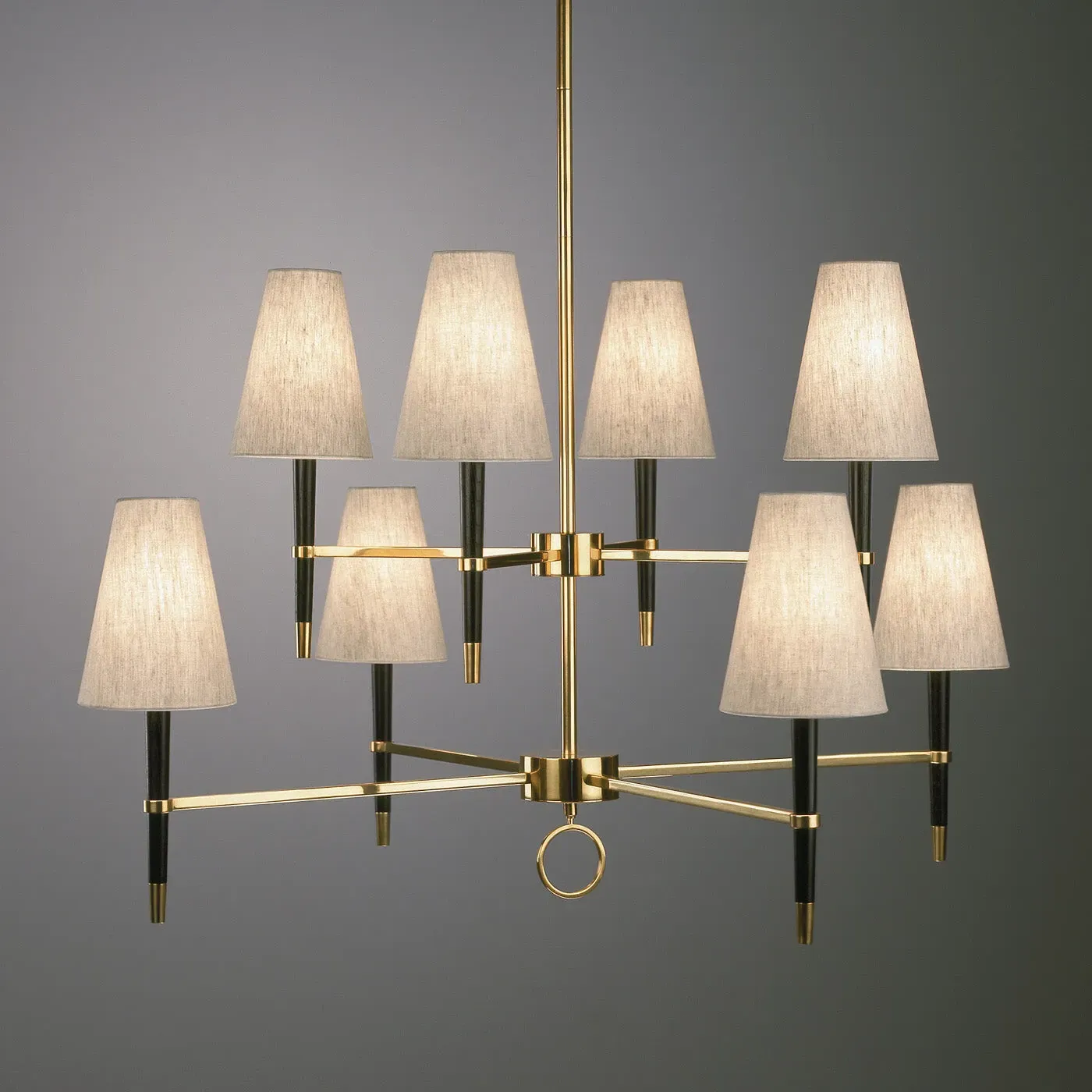 Ventana Two-Tier Chandelier - Ivory, Wood product
