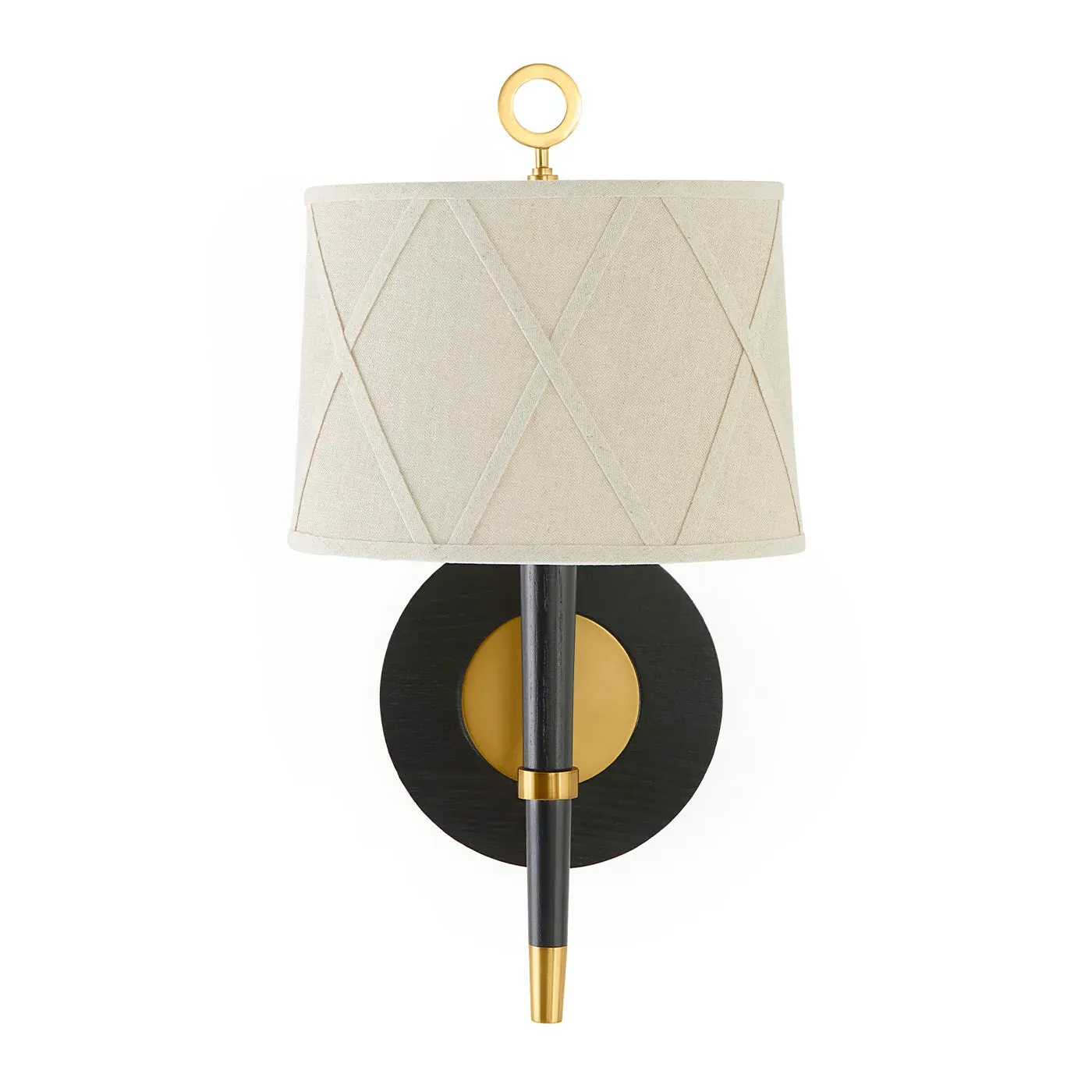 Ventana Wall Sconce - Ebonized Ash, Brass product