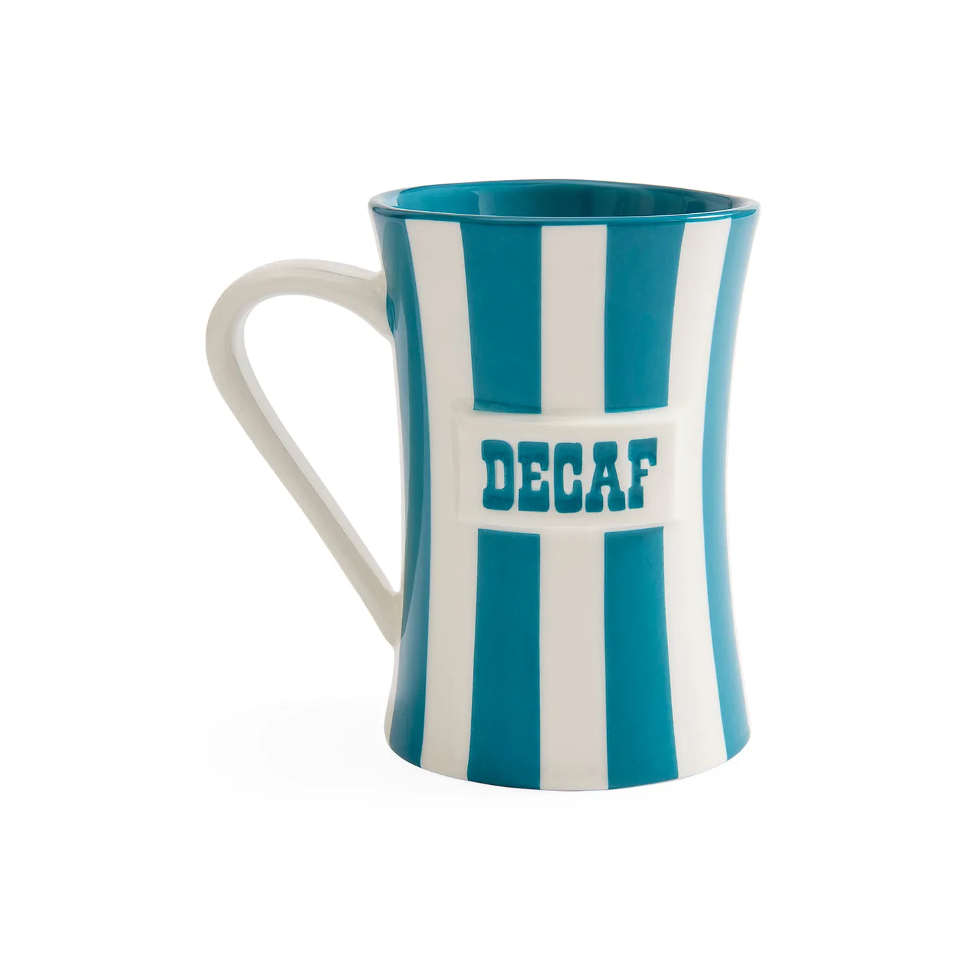 Vice Decaf Porcelain Mug - Black, White by Jonathan Adler
