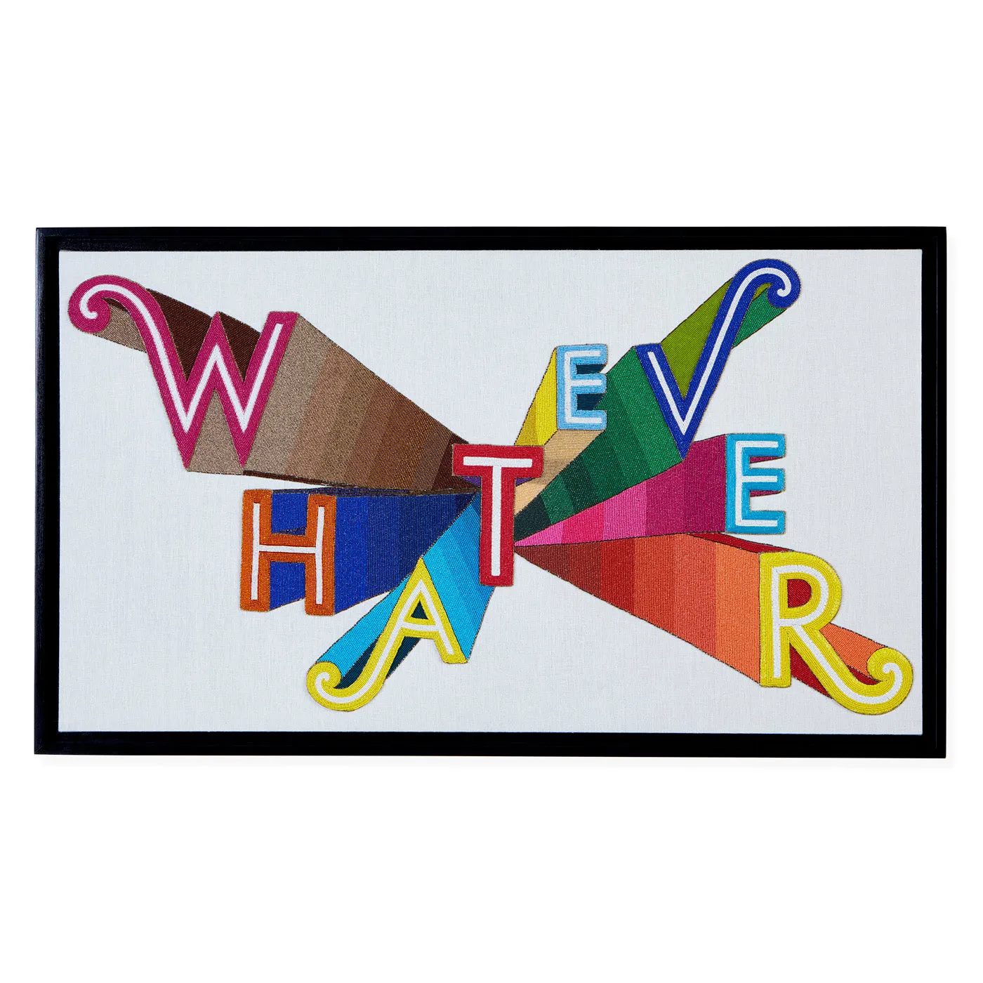 Whatever Beaded Wall Art - Linen product