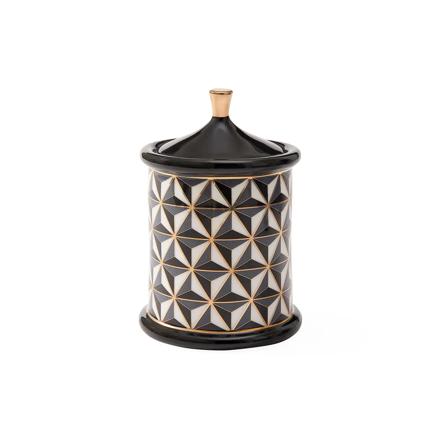 Versailles Canister - Black & White, Porcelain by Jonathan Adler