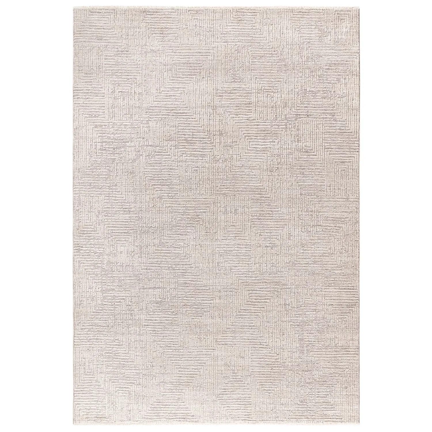 120x160 Boho Geometric Rug - Grey image