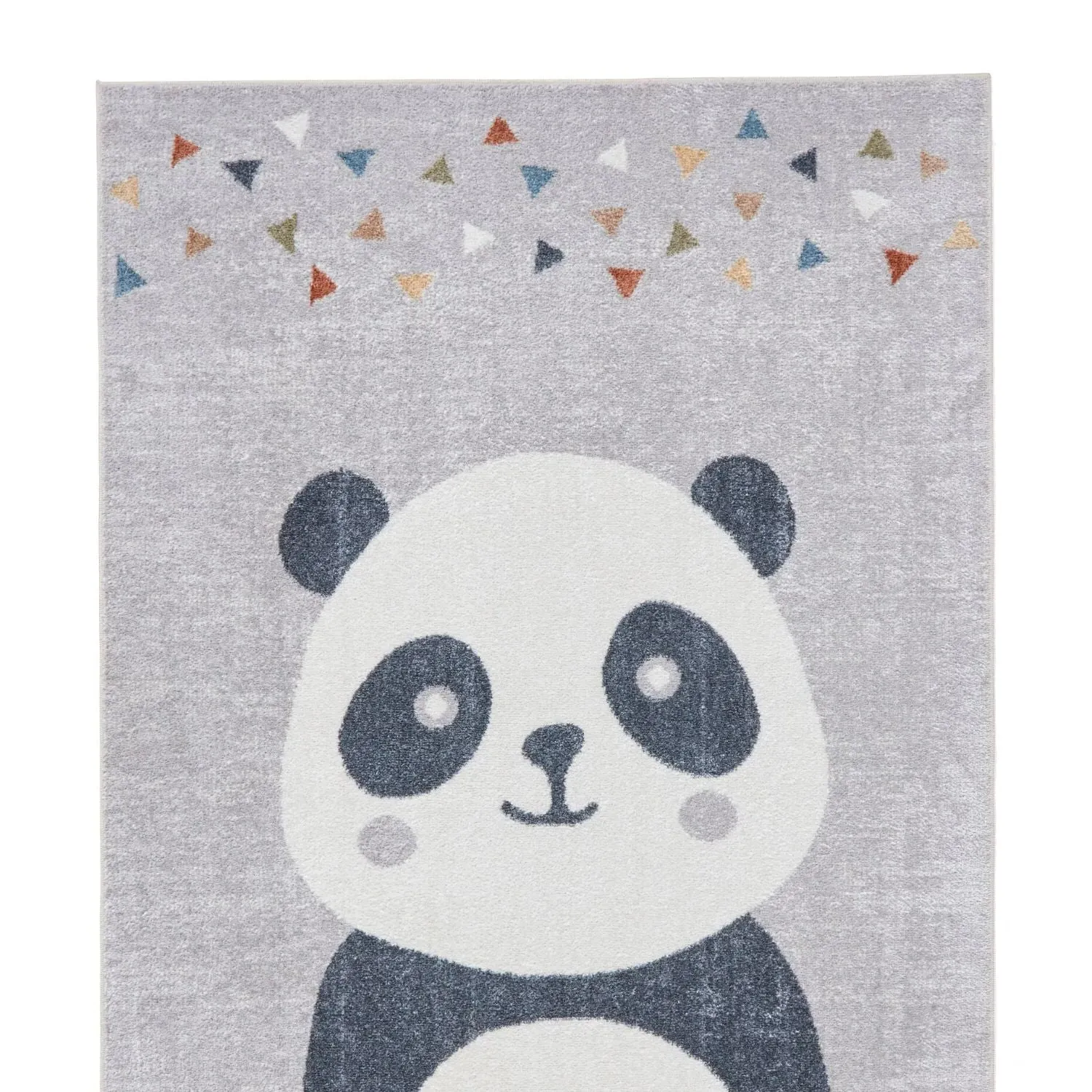 120x170 Panda Recycled Rug - Grey, Polypropylene