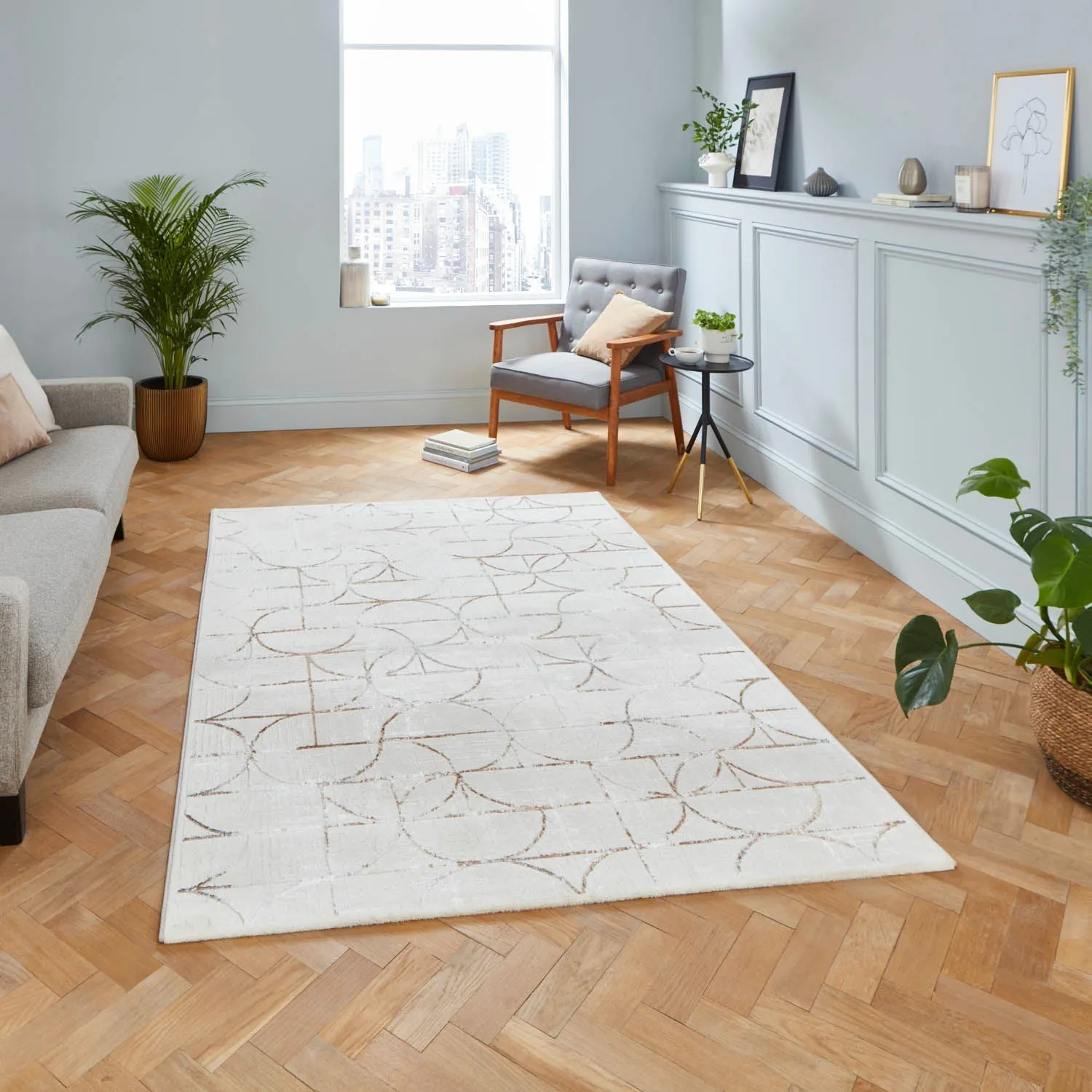 120x170cm Area Rug - Beige, Polypropylene