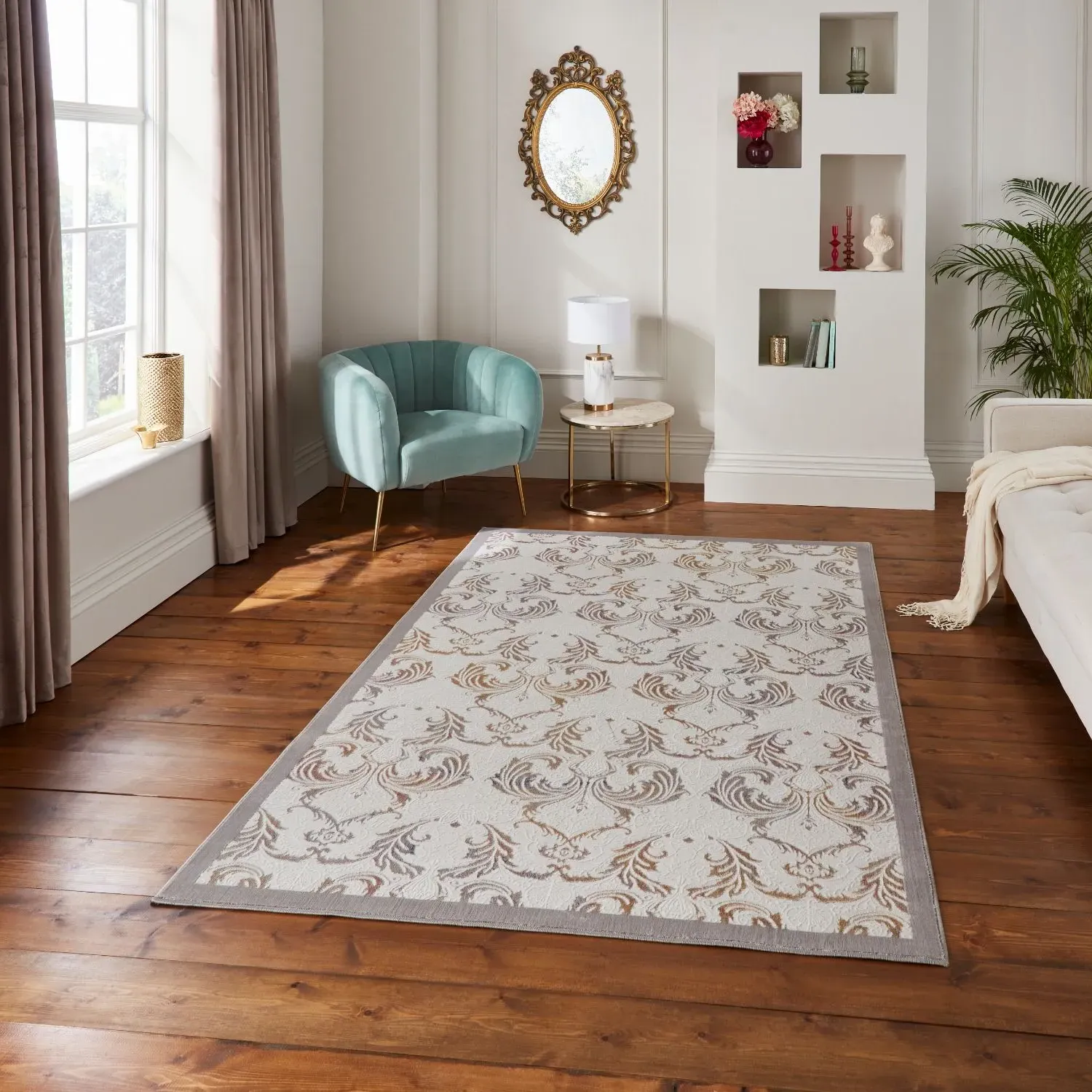 120x170cm Imperial Rug - Grey, Polyester