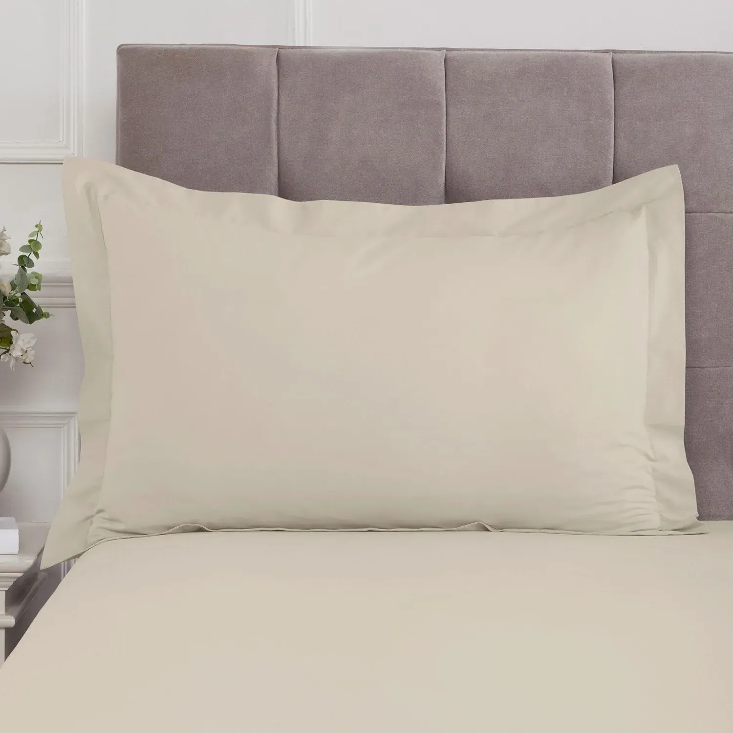 180TC Oxford Pillowcase Pair - Natural, 100% Cotton product