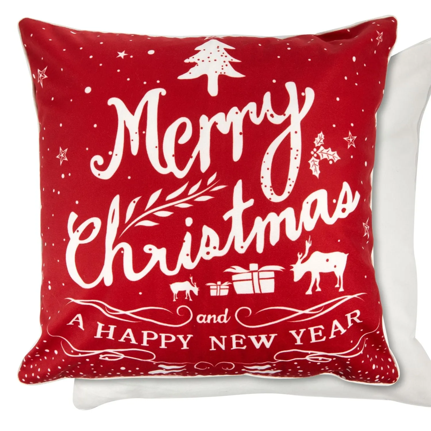 2-Pack Cushion Covers - Red, Velvet