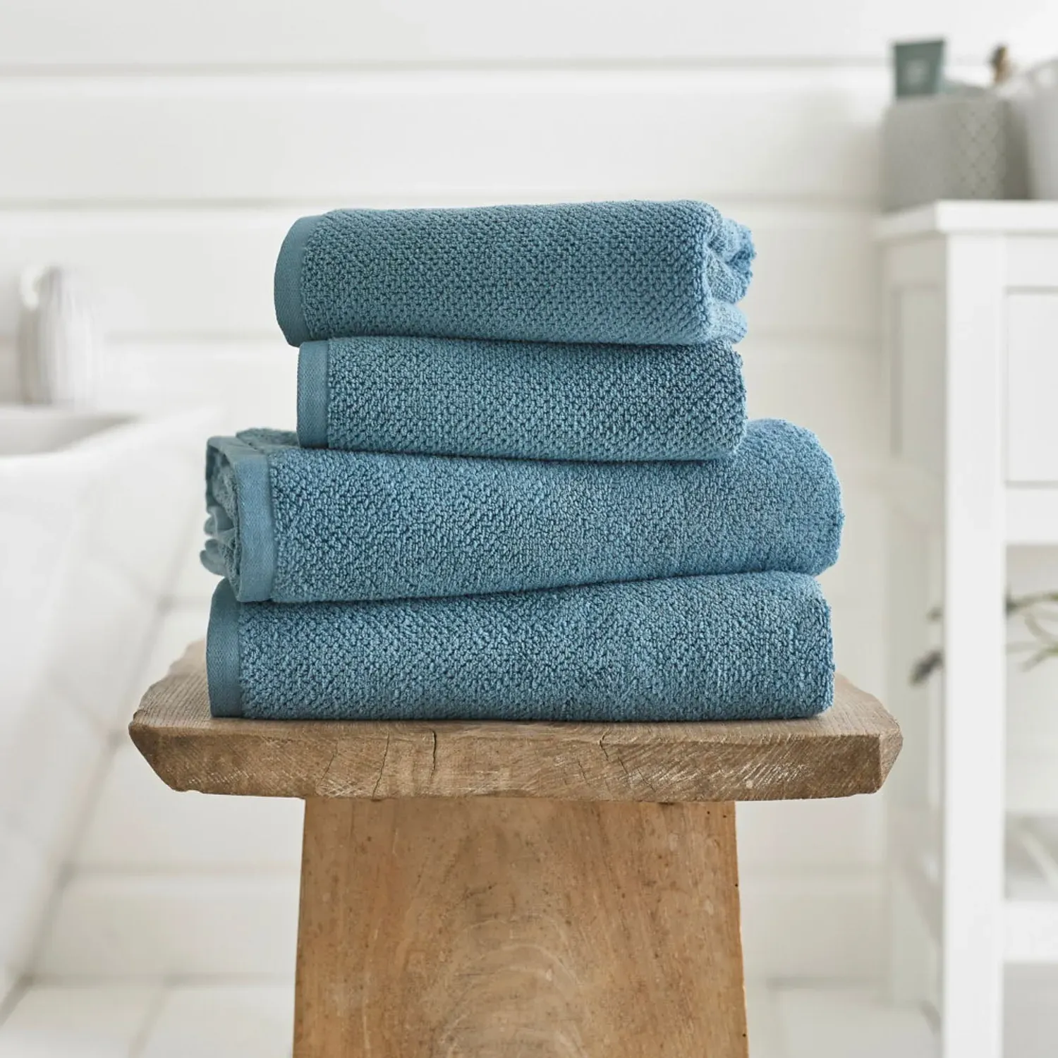2-Pack Face Cloth Towels - Blue, Cotton