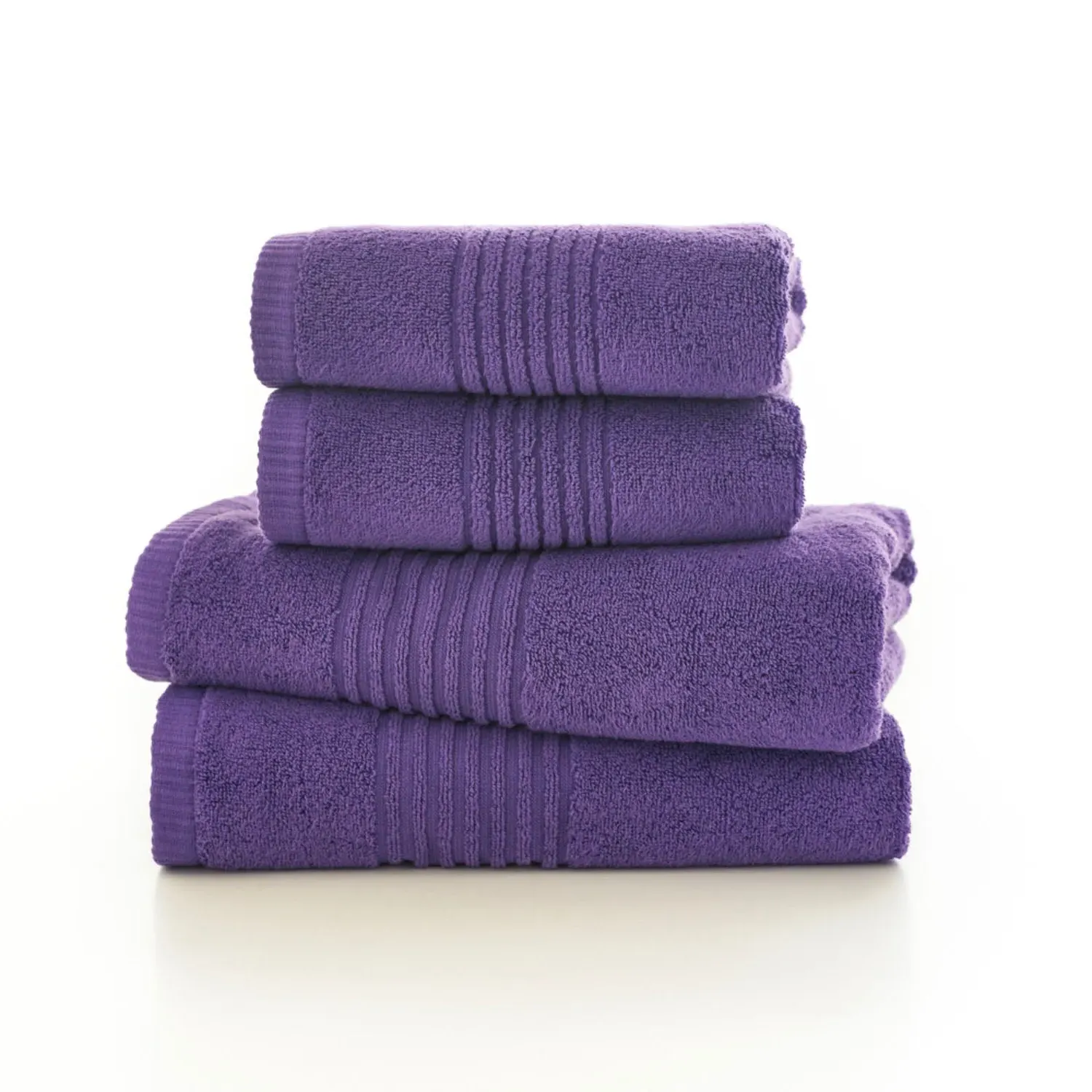 2-Pack Face Cloth Towels Quick Dry - Violet, Cotton