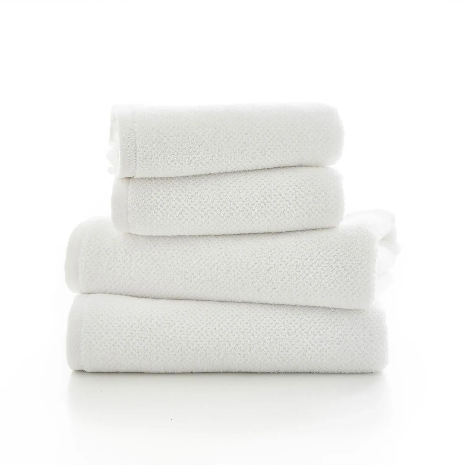 2-Pack Face Cloth Towels Quick Dry - White, Cotton