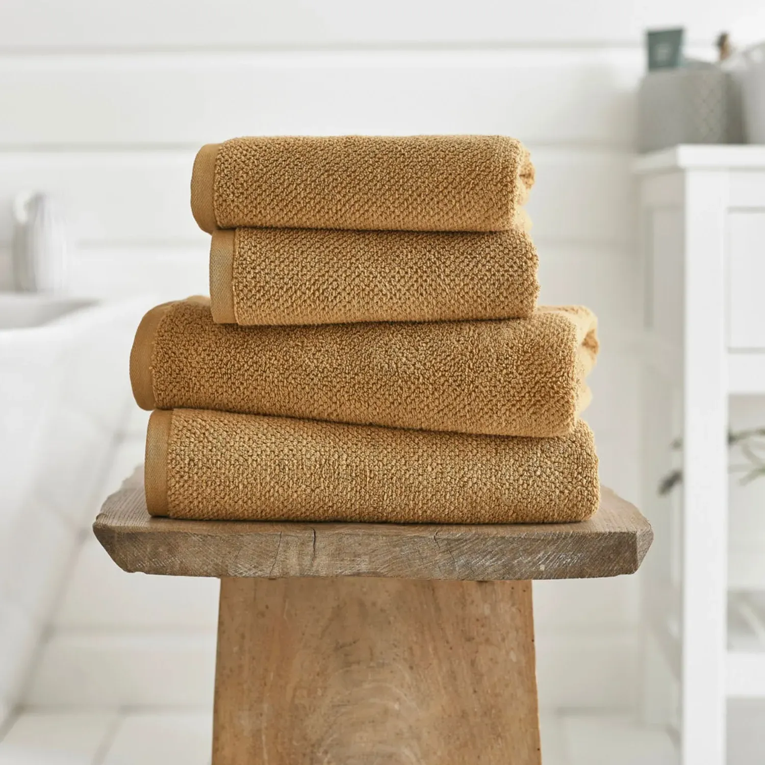 2-Pack Face Cloth Towels Quick Dry - Yellow, Cotton