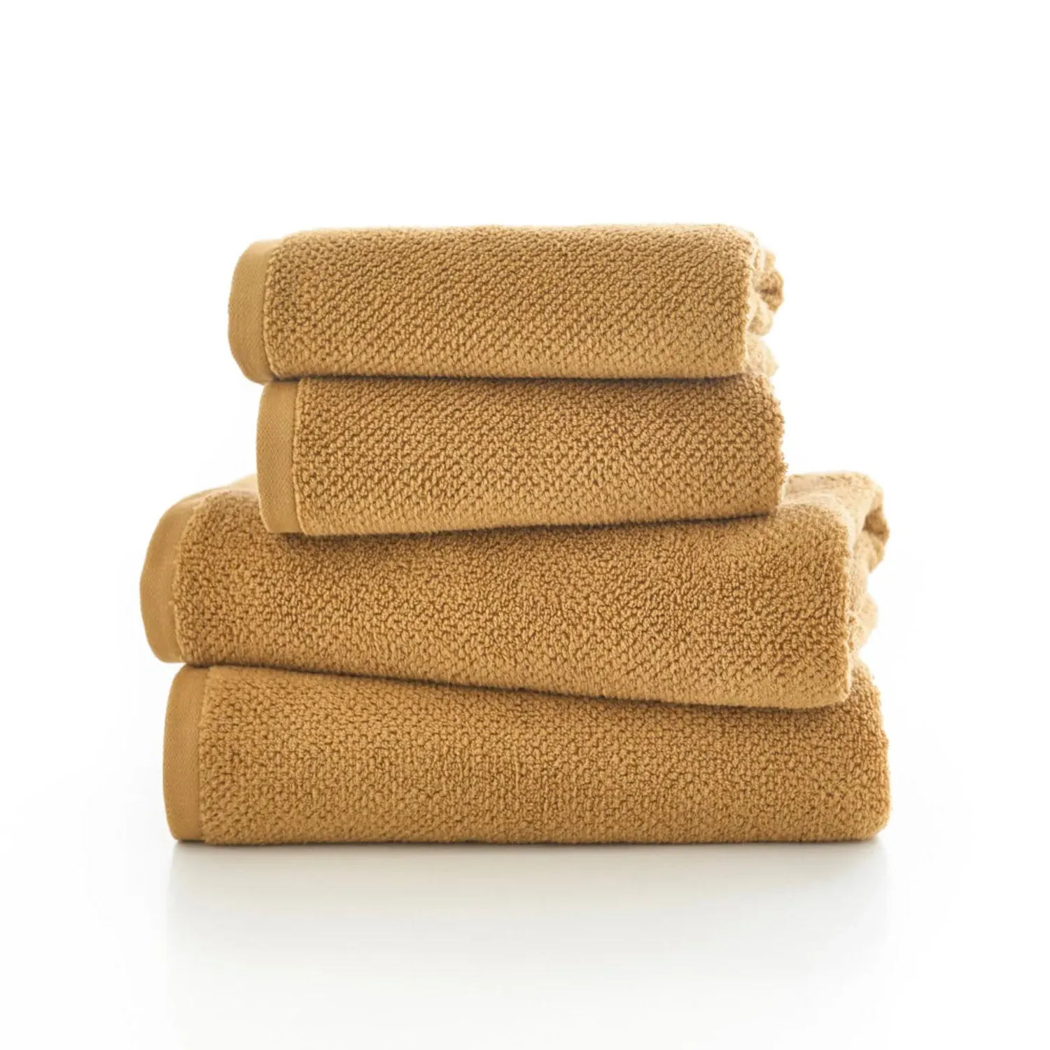 2-Pack Face Cloth Towels Quick Dry - Yellow, Cotton