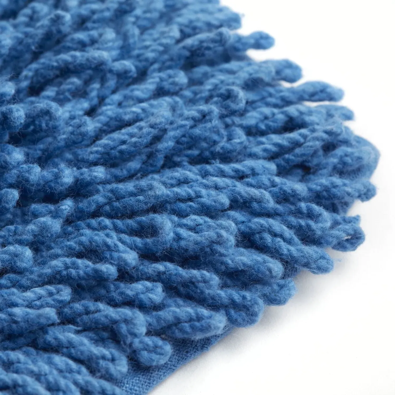 2-Piece Bath Mat Set Non-Slip - Blue, Cotton