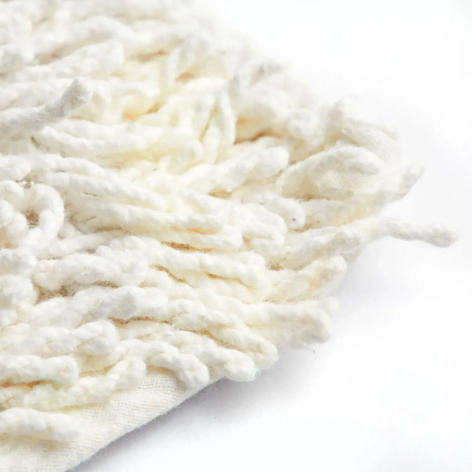 2-Piece Bath Mat Set Non-Slip - Cream, Cotton