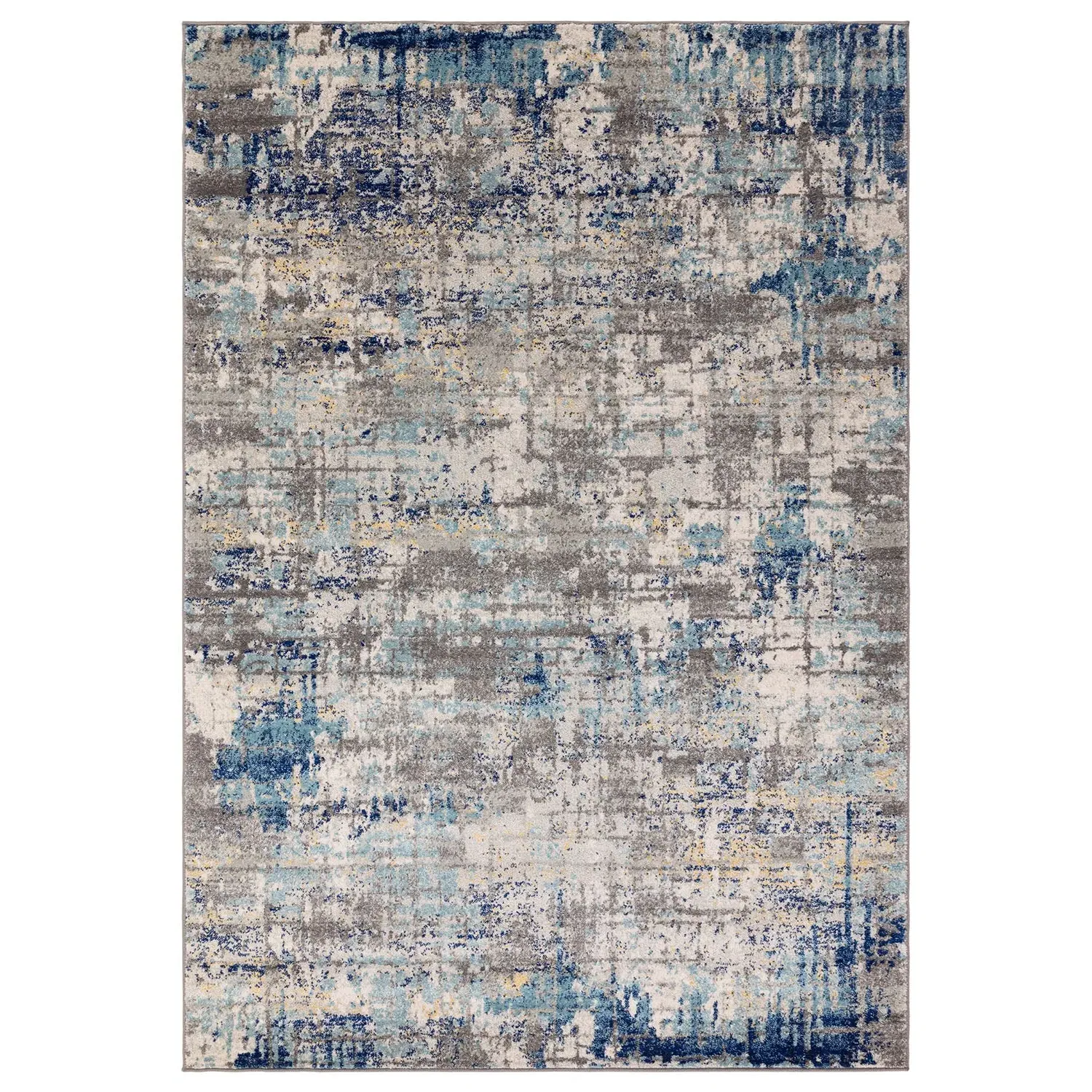 200x290 Rug Illusion Pattern - Blue, Polypropylene