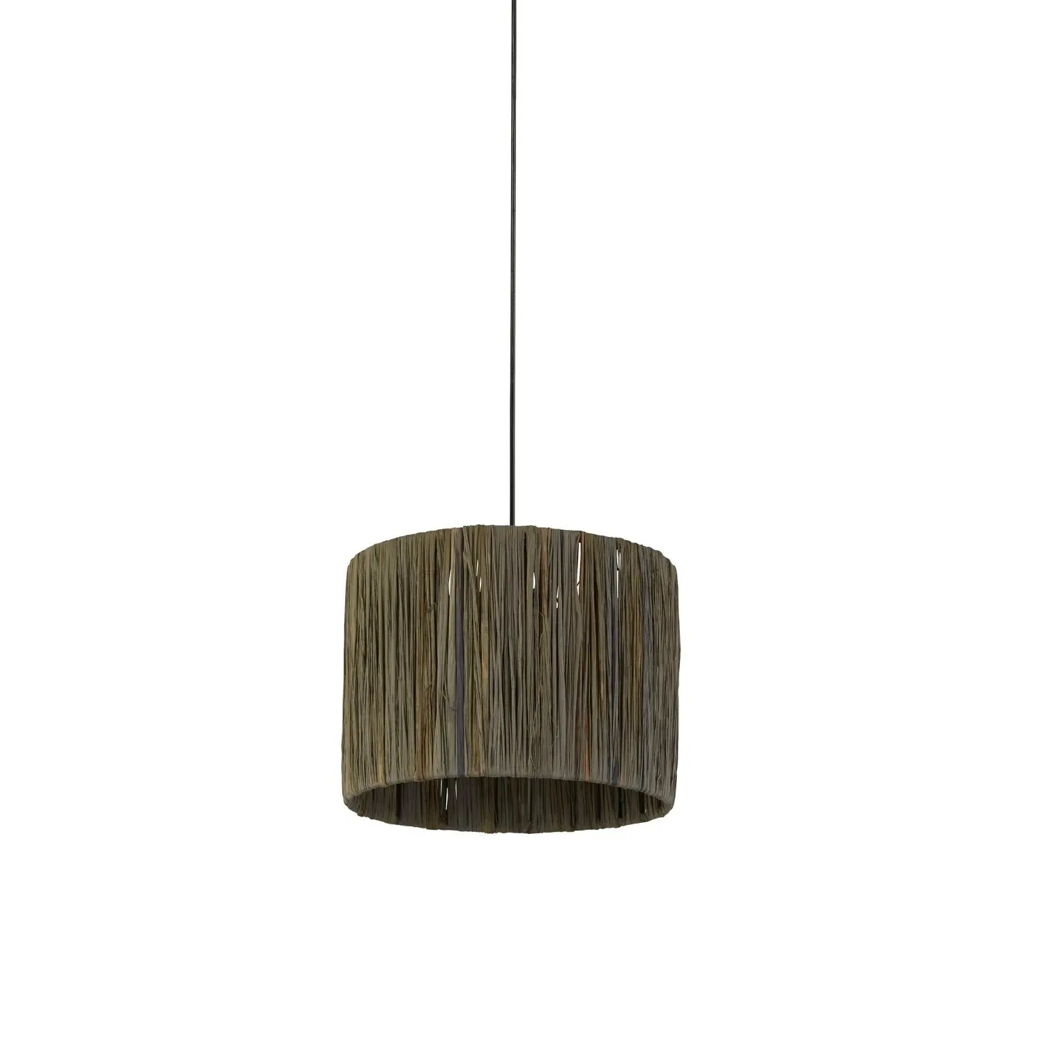 25cm Light Shade - Dark Grey, Raffia image