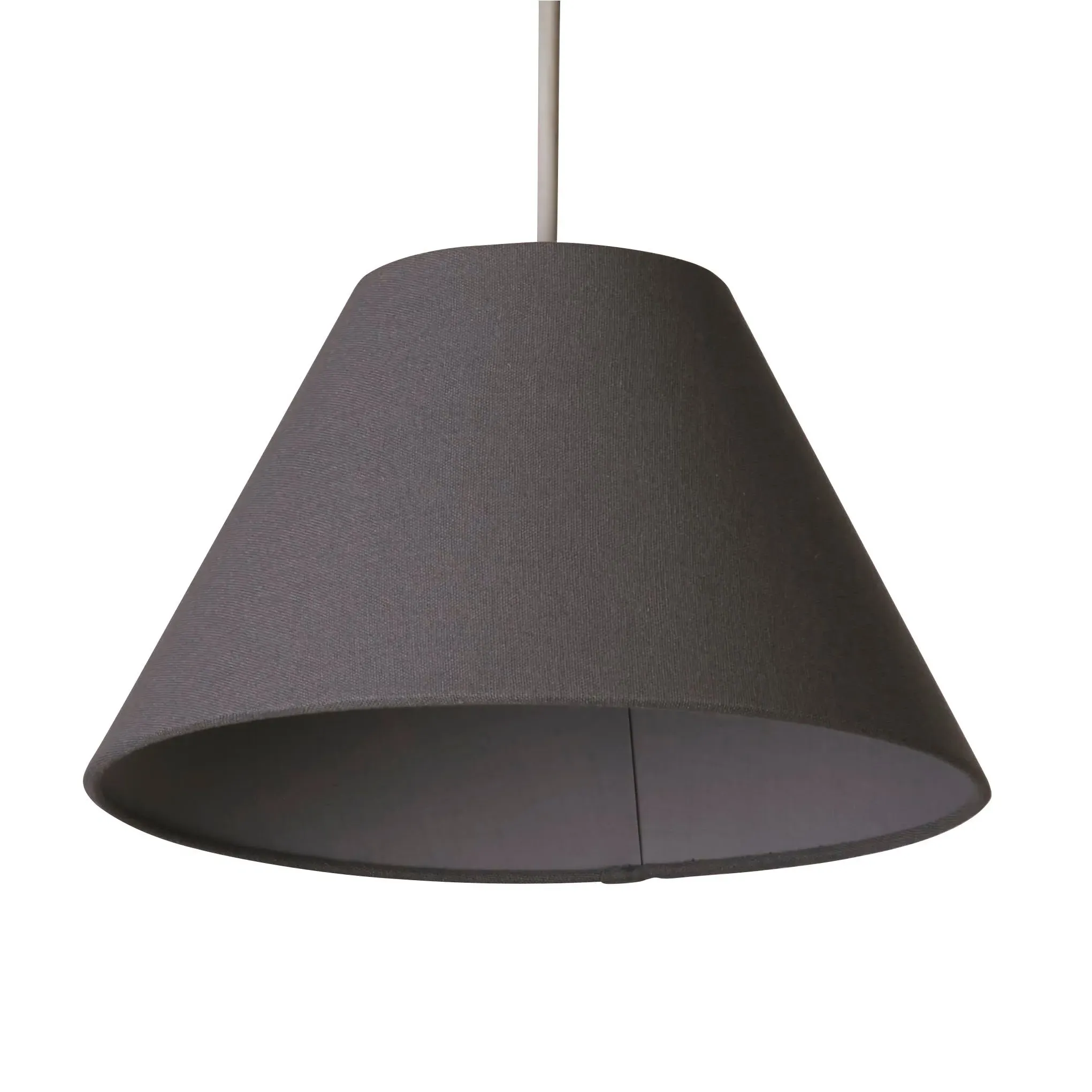 28cm Coolie Light Shade - Grey, Linen