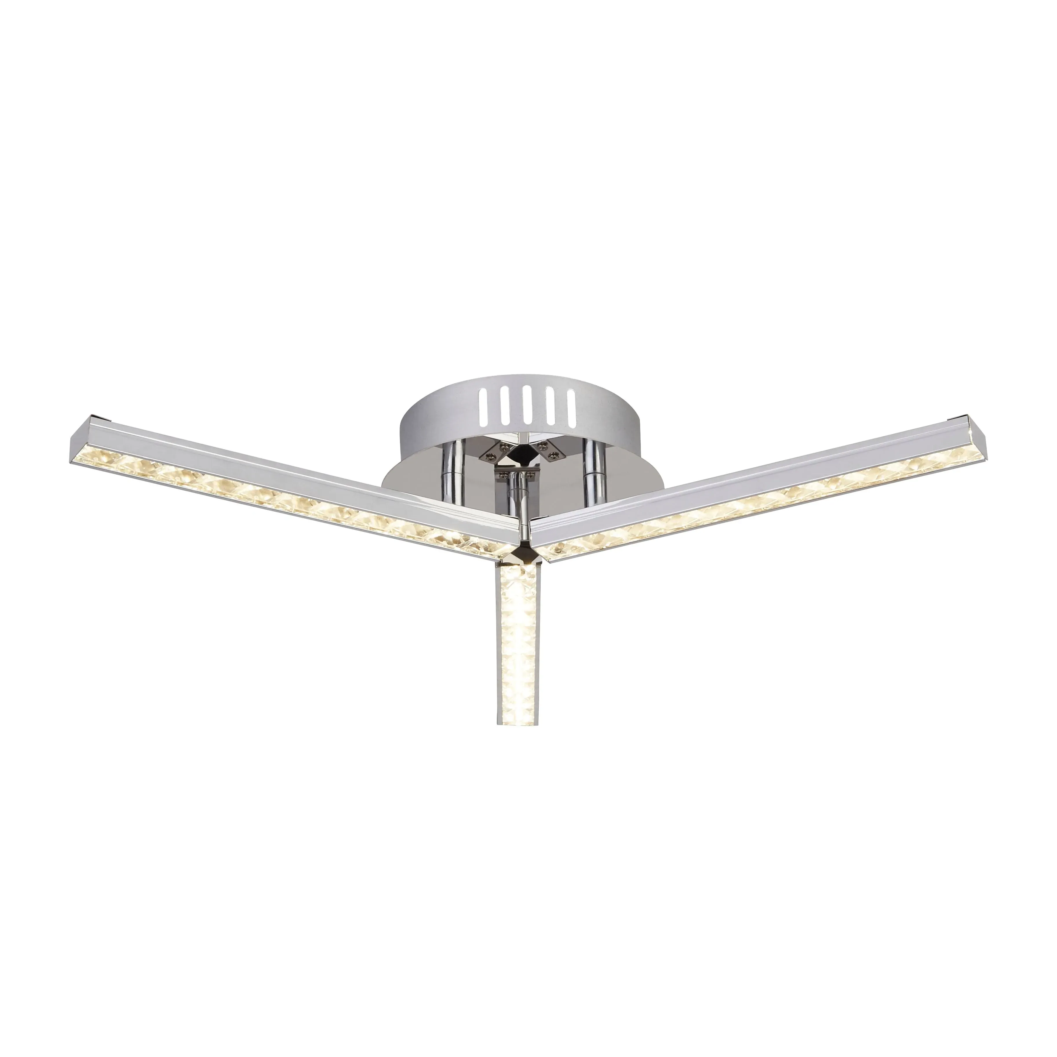 3 Arm LED Ceiling Fitting - Silver, Steel product