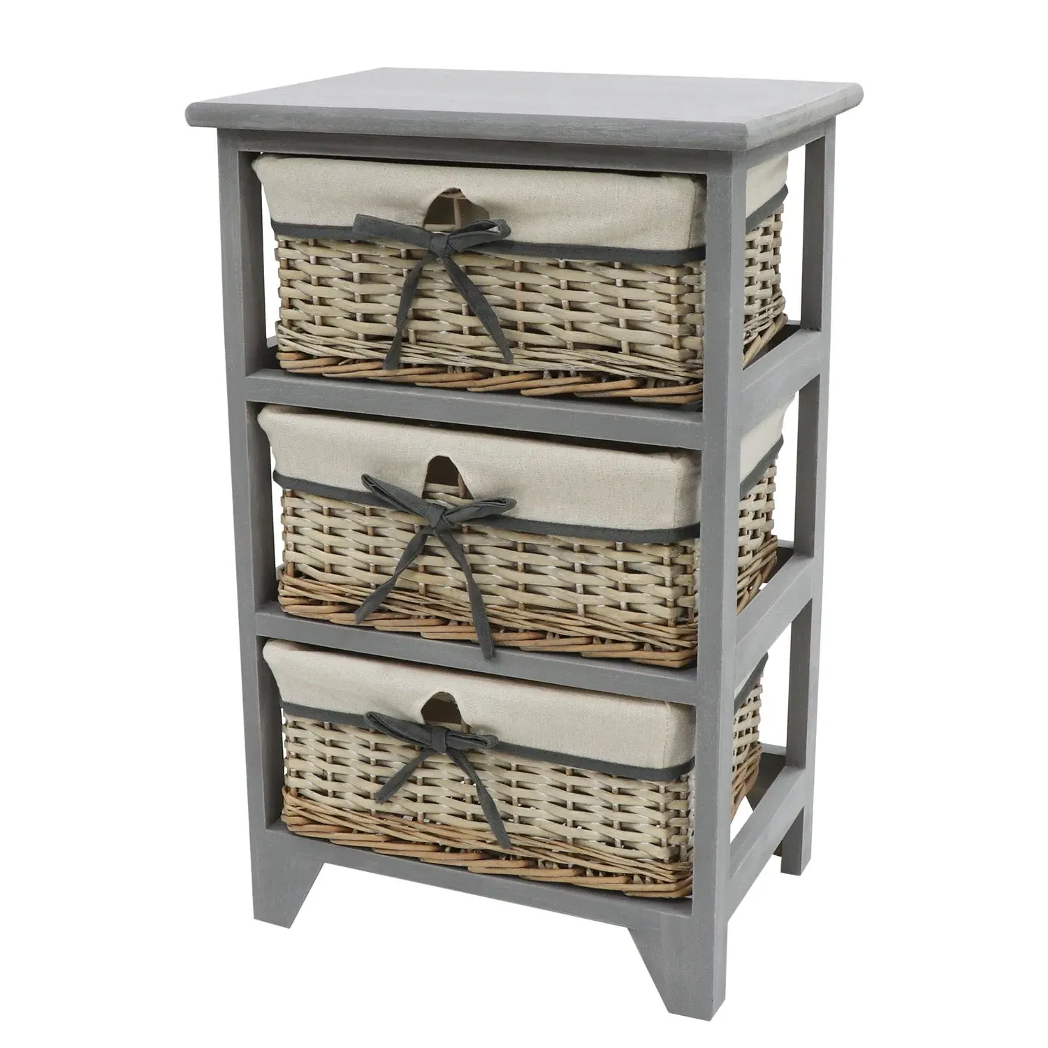 3-Drawer Storage Unit - Grey, Willow