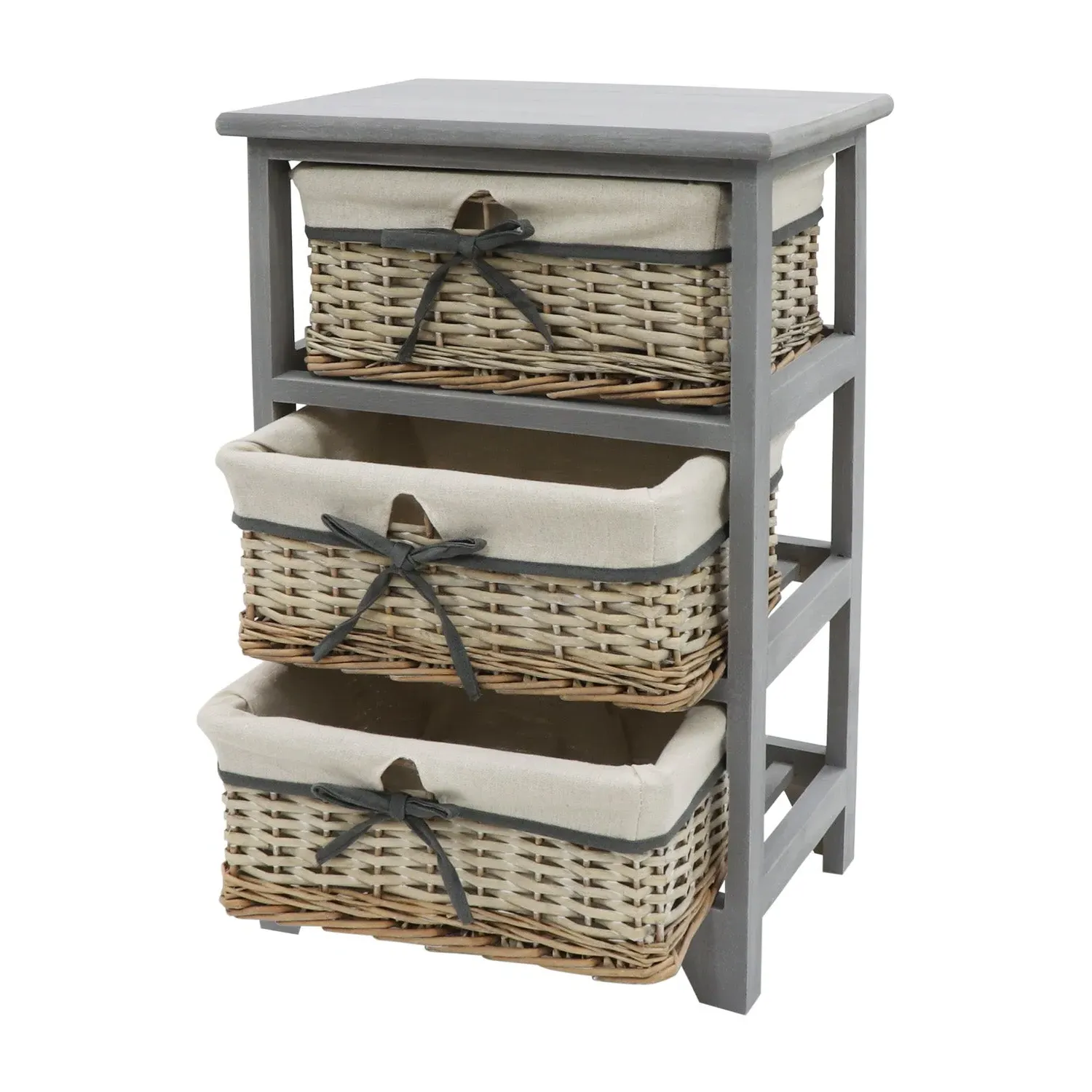 3-Drawer Storage Unit - Grey, Willow image