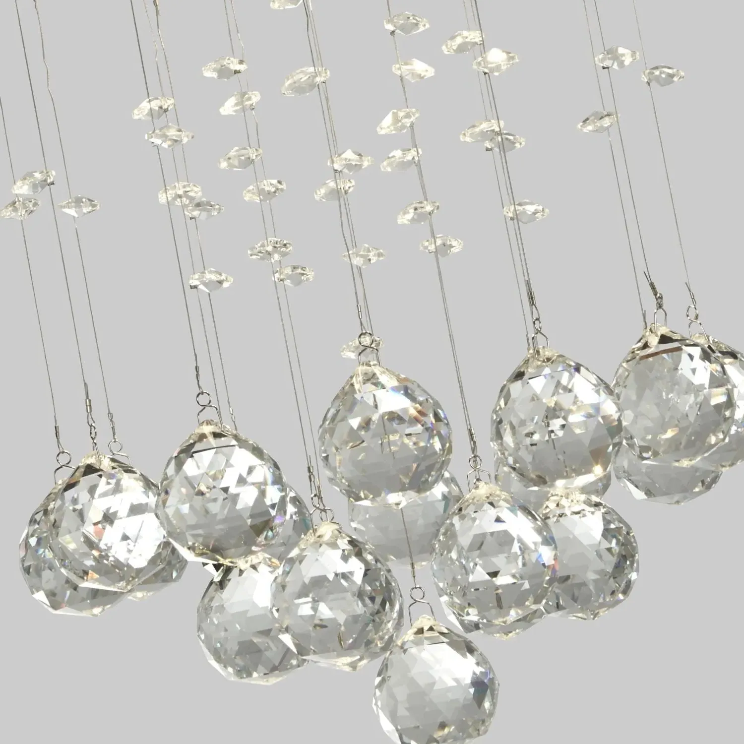 3-Light Ceiling Flush Light - Silver, Chrome alternate view