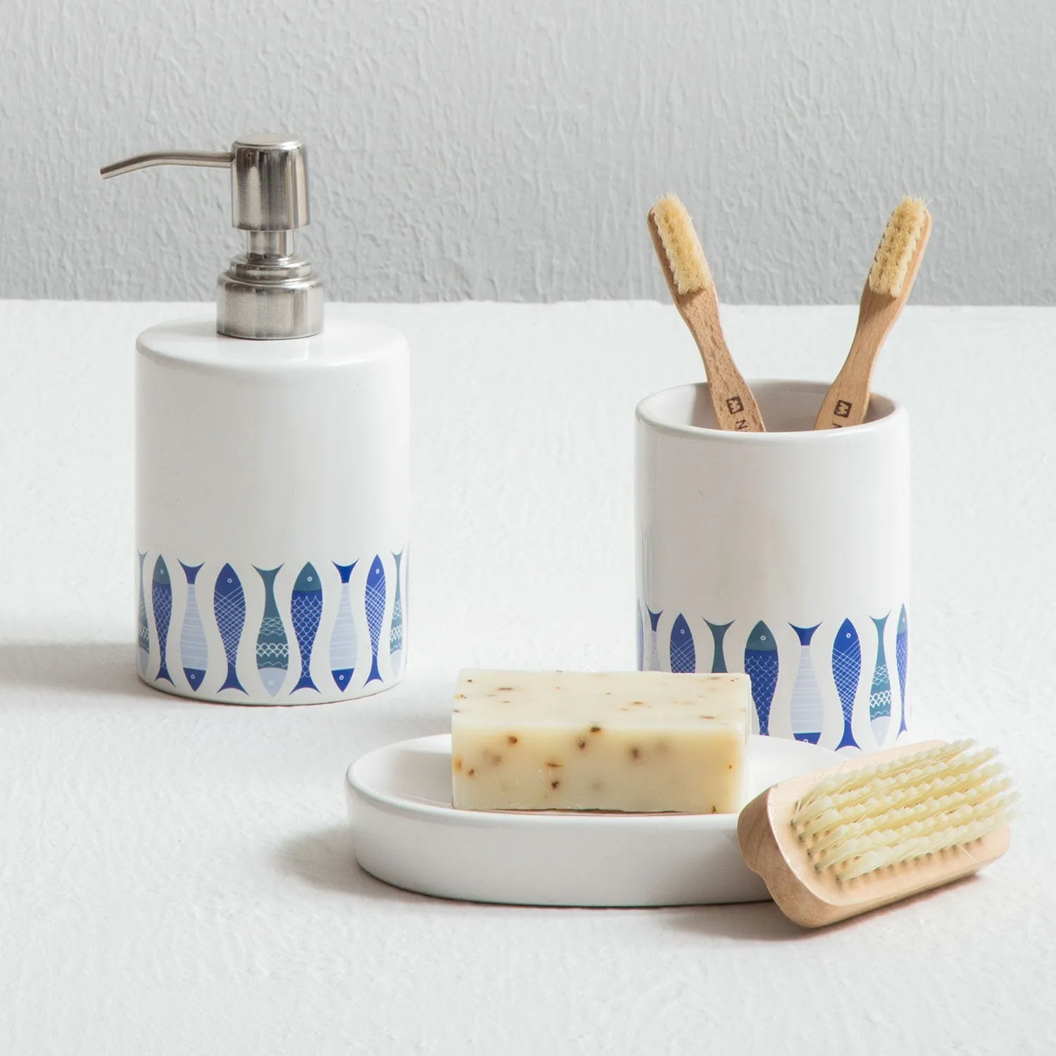 3-Piece Bathroom Set - White, Dolomite image