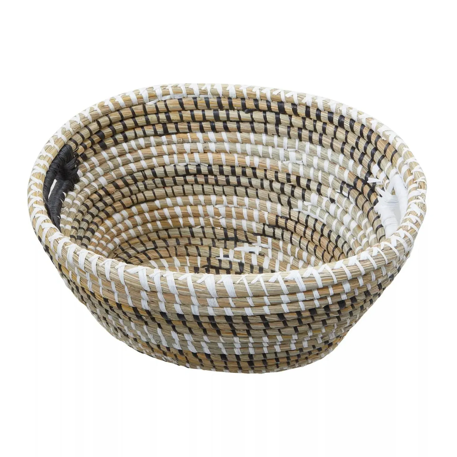 3-Piece Oval Storage Basket Set - Multi, Straw