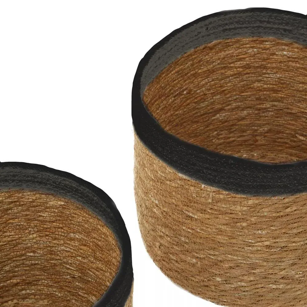 3-Piece Storage Basket Set - Natural, Seagrass image