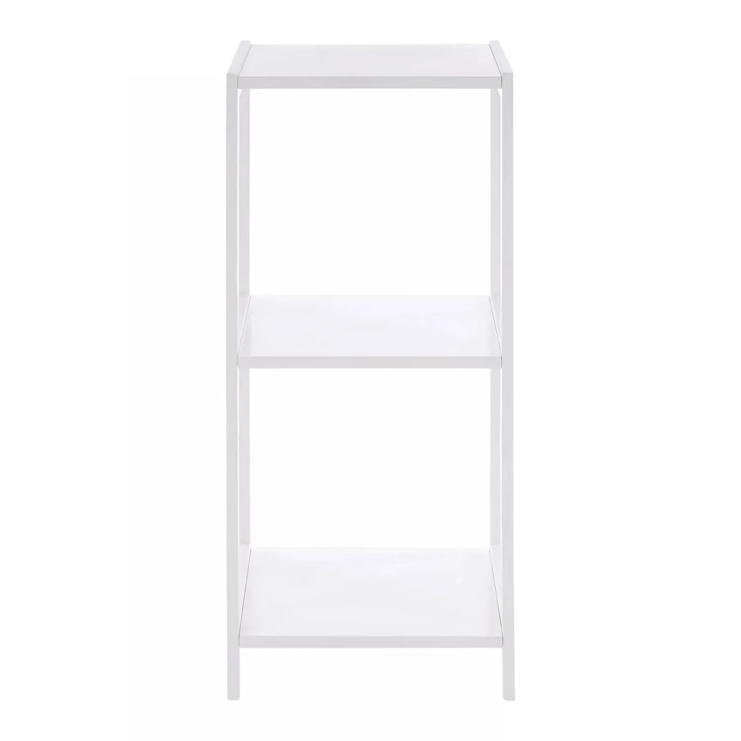 3-Tier Bathroom Shelf - White, Pine Wood image