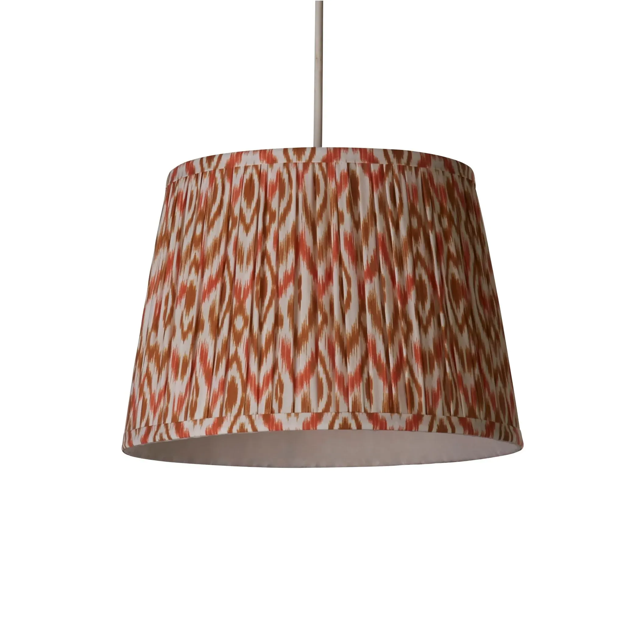 30cm Pleated Lampshade - Multi-Coloured, Fabric image