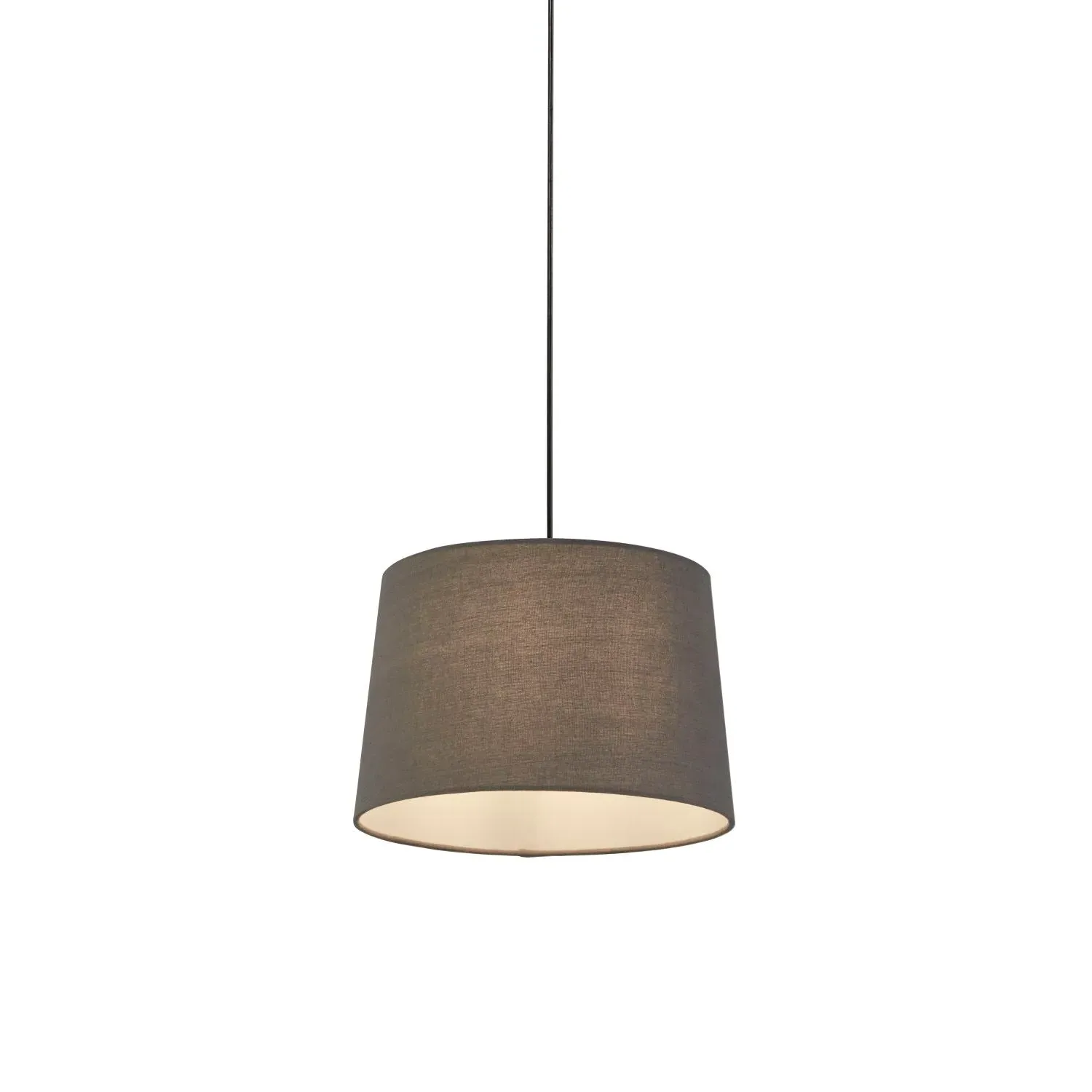 30cm Tapered Light Shade - Grey, Linen