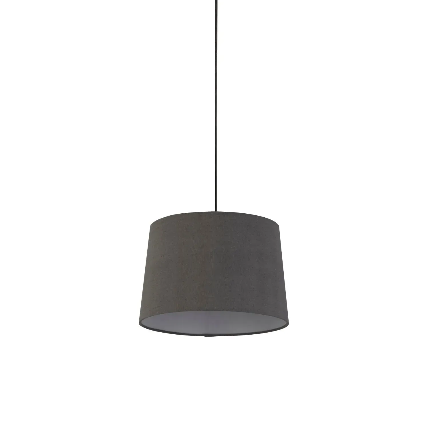 30cm Tapered Light Shade - Grey, Linen image