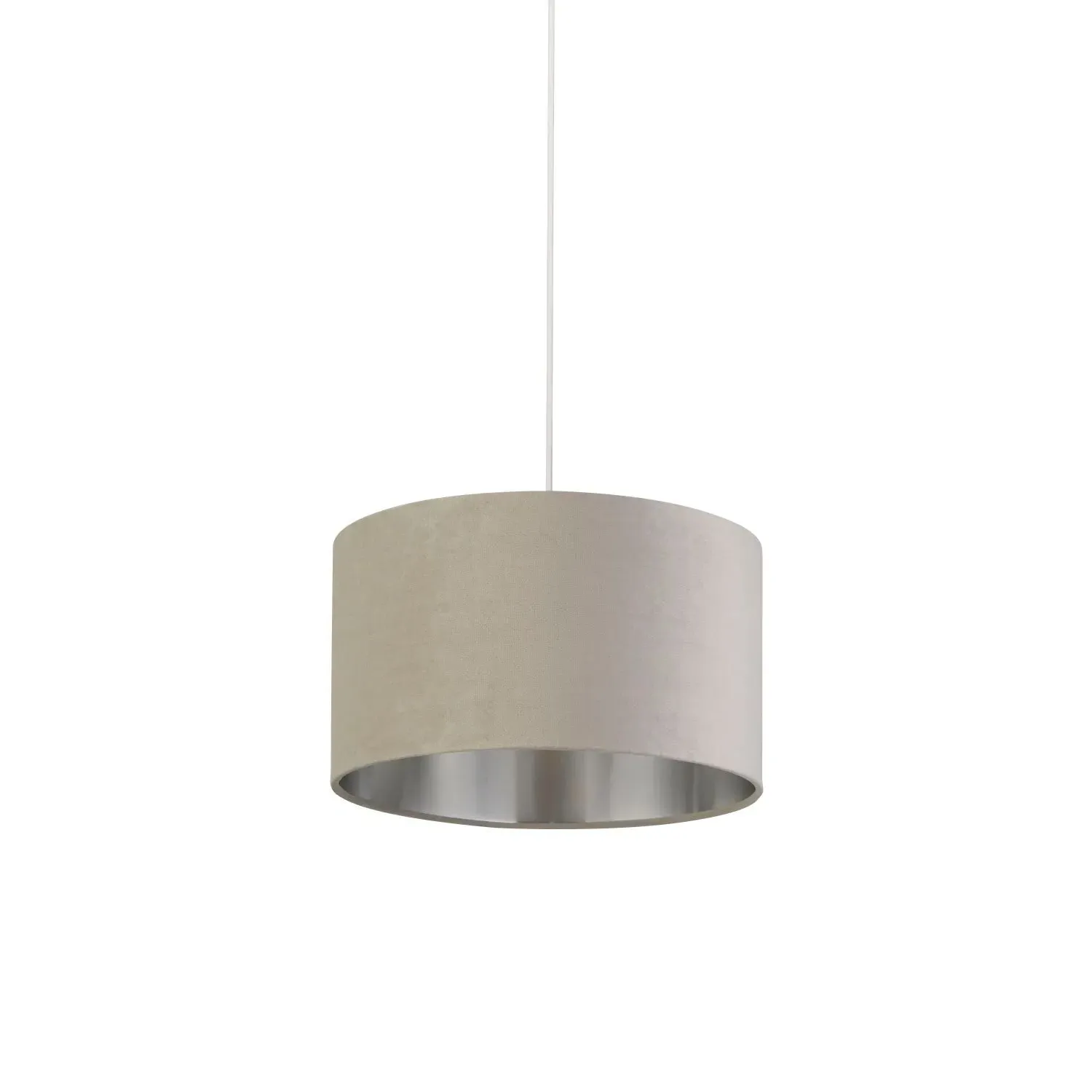 35cm Light Shade - Grey, Velvet image