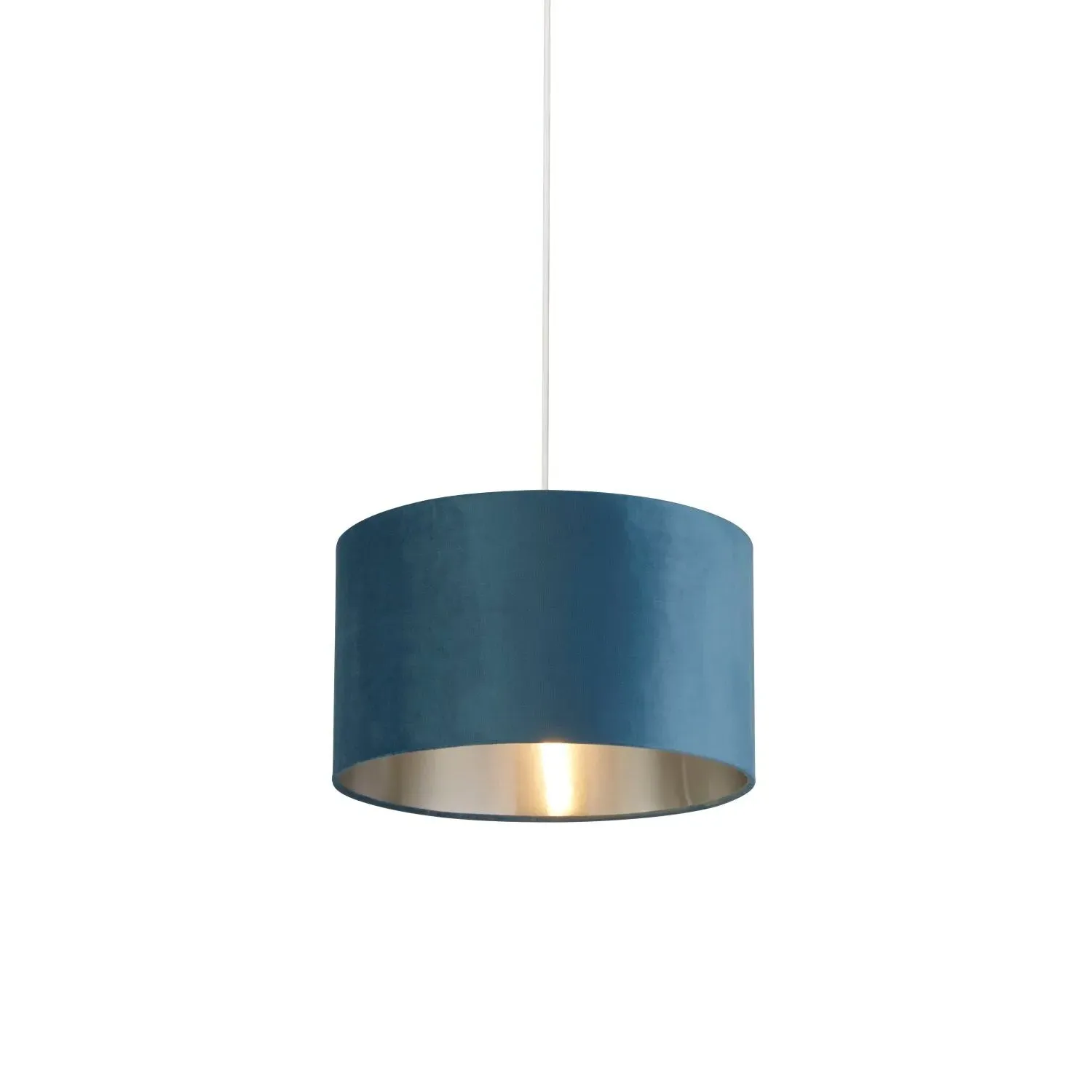35cm Light Shade - Teal, Velvet