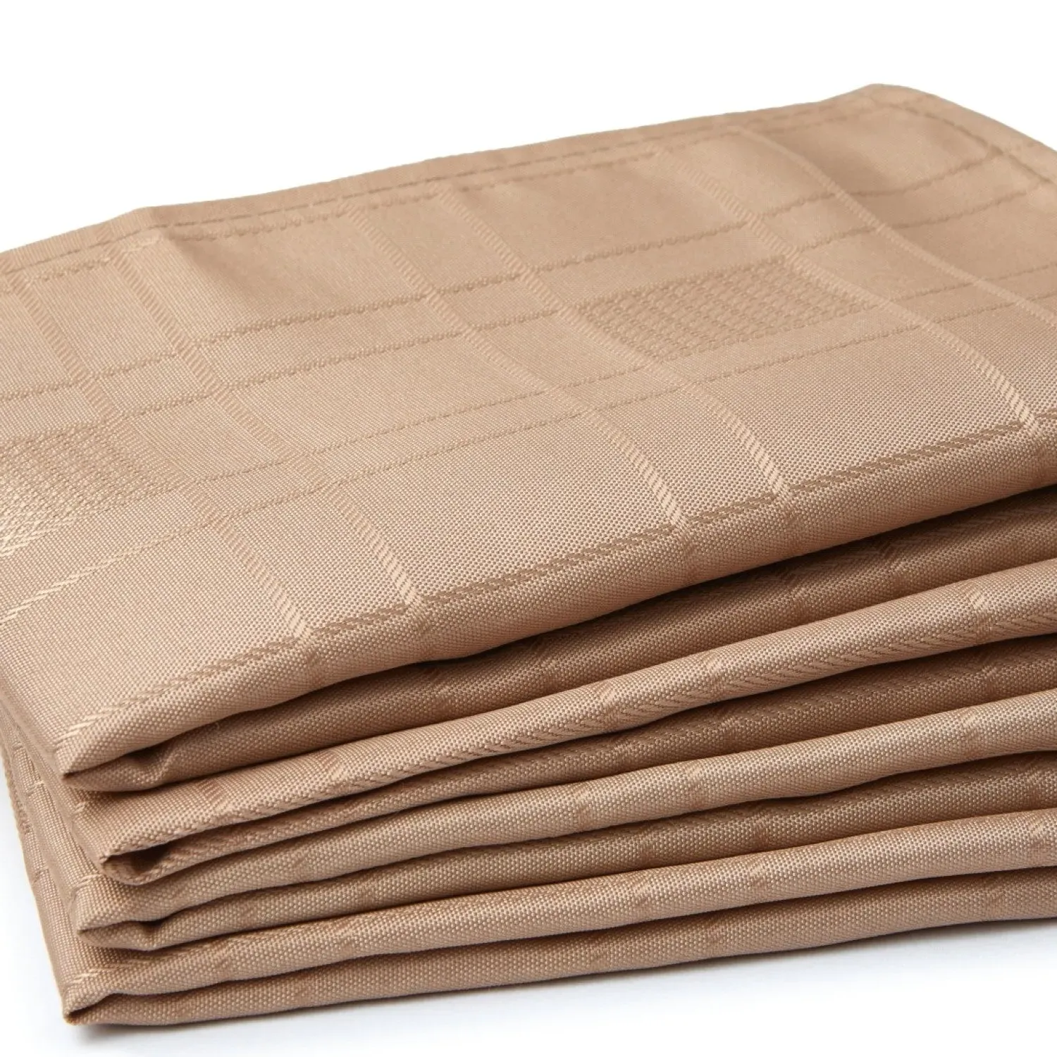 4-Piece Napkin Set Jacquard - Brown, Polyester image