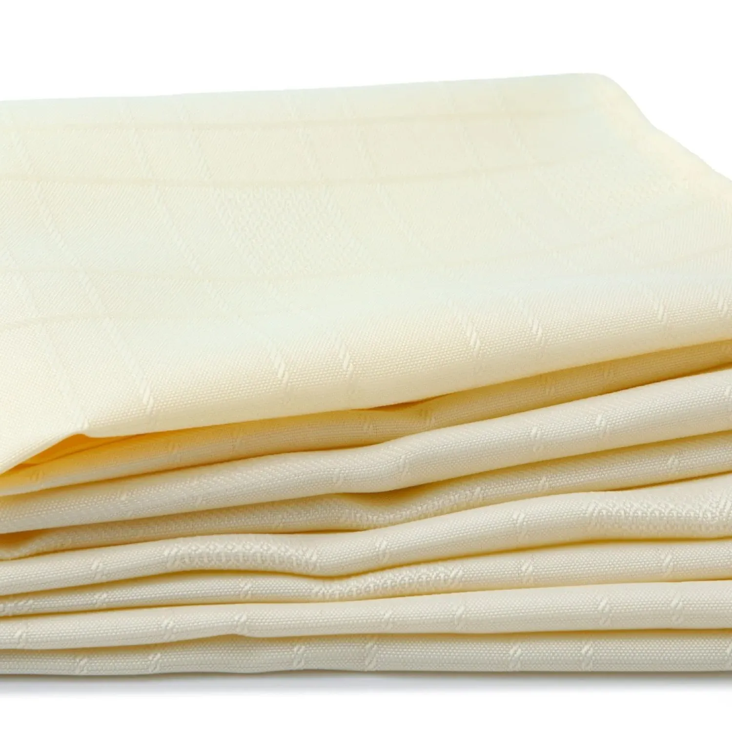 4-Piece Napkin Set Jacquard - Cream, Polyester