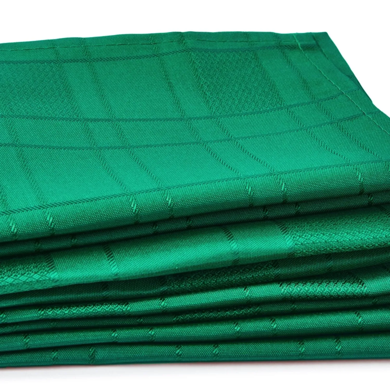 4-Piece Napkin Set Jacquard - Green, Polyester