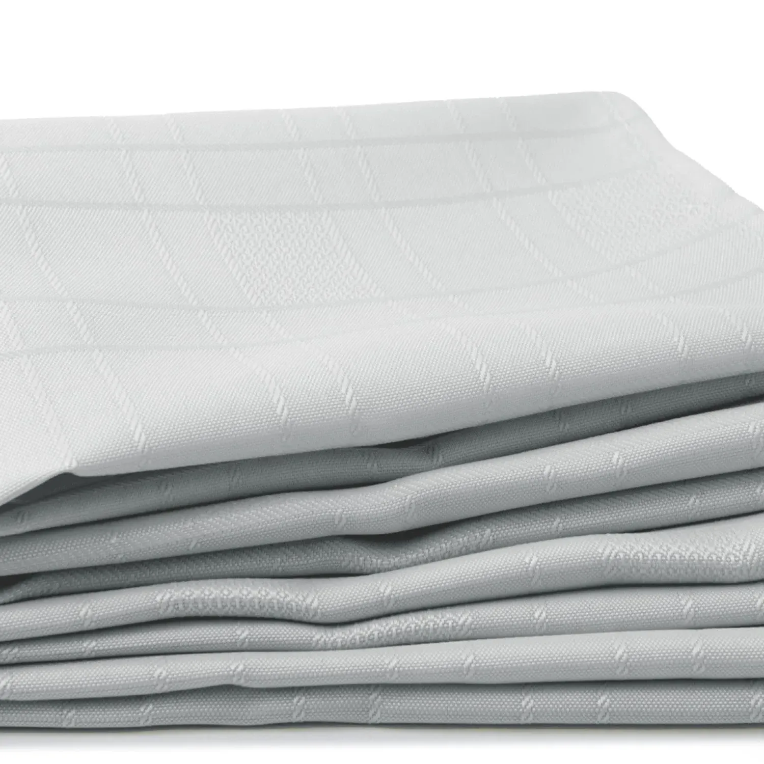 4-Piece Napkin Set Jacquard - Grey, Polyester